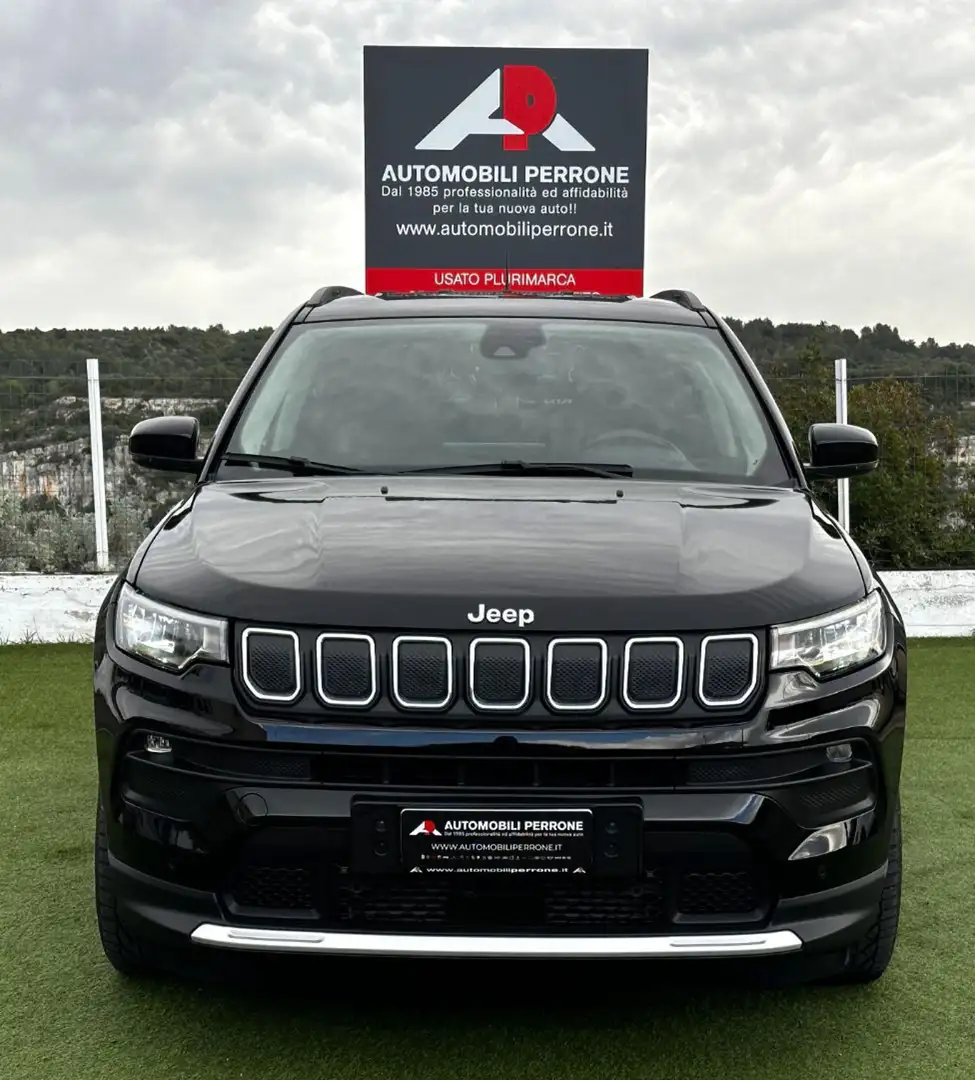 Jeep Compass 1.6 M-Jet 130cv Limited (APP/LED/Navi/Retro) Noir - 2