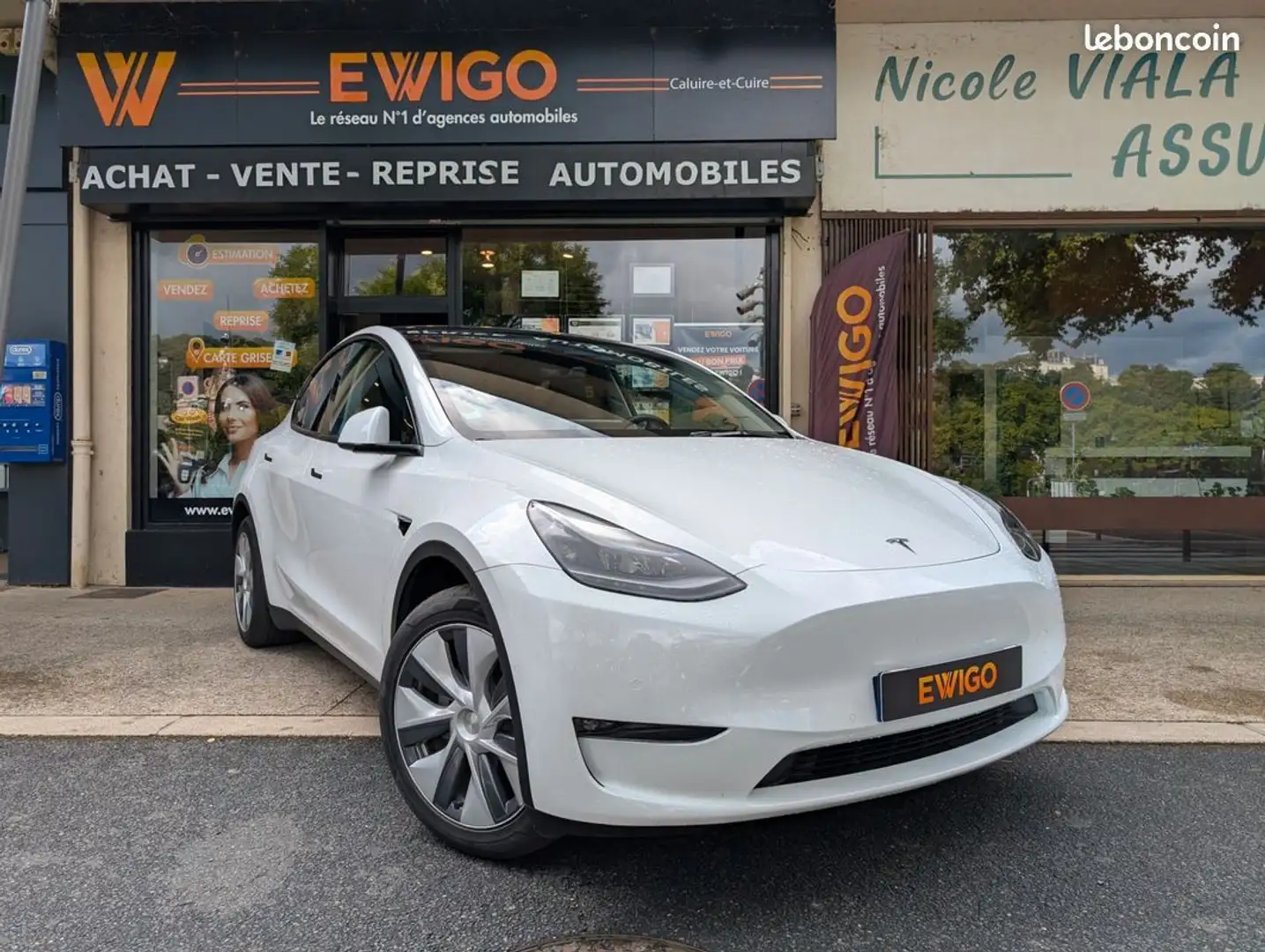 Tesla Model Y electric 515ch 211ppm 75kwh long range 4wd awd bva garantie 5ans Blanc - 1