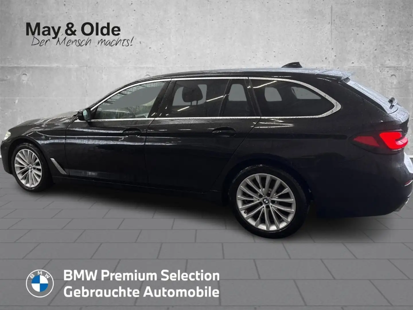 BMW 520 d Luxury Line HUD Navi Leder ACC LED Digi-CP el.-H Schwarz - 2