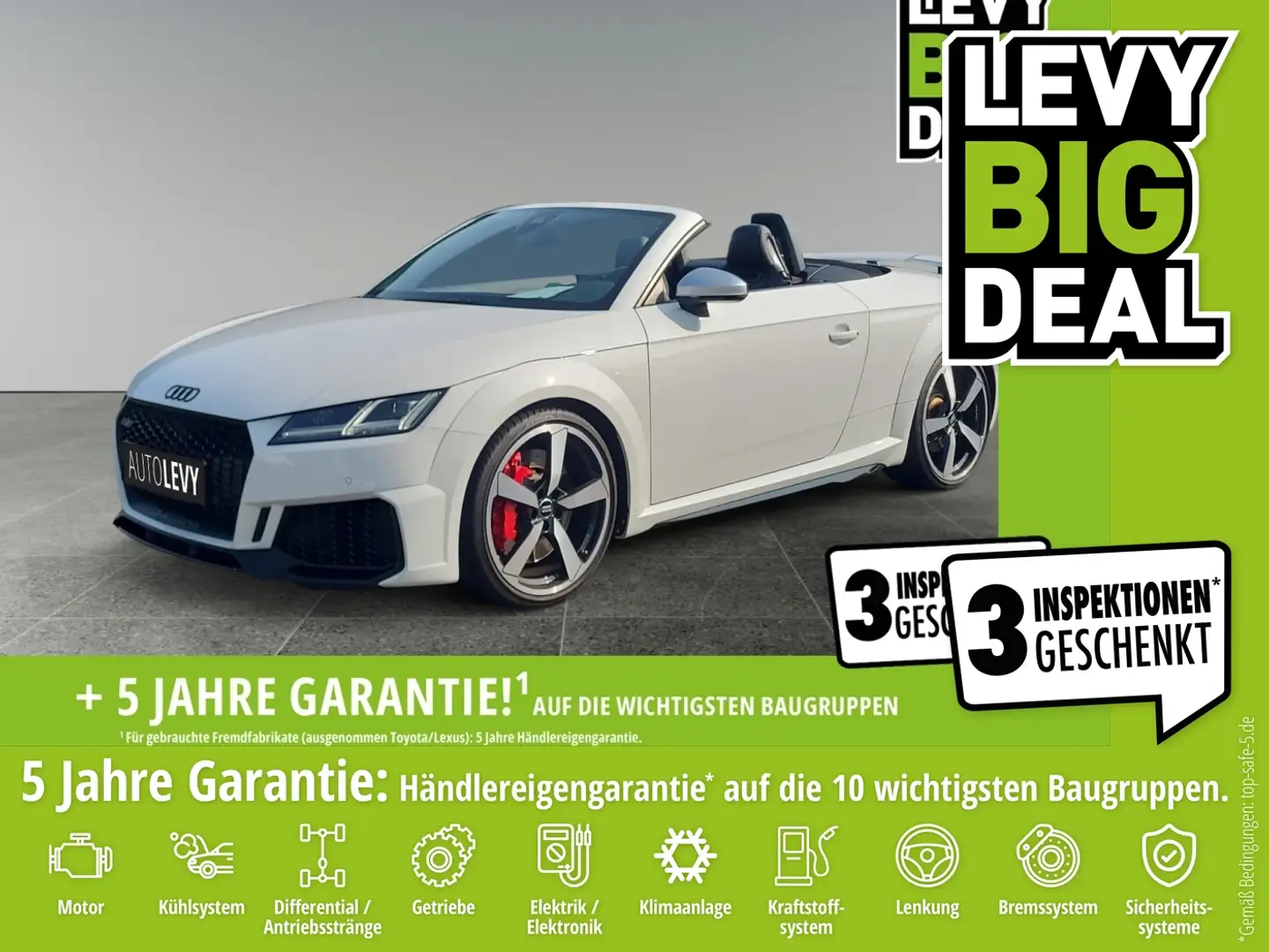 Audi TT RS Roadster Quattro S-Tronic *NAVI*B&O*LED* Blanco - 1