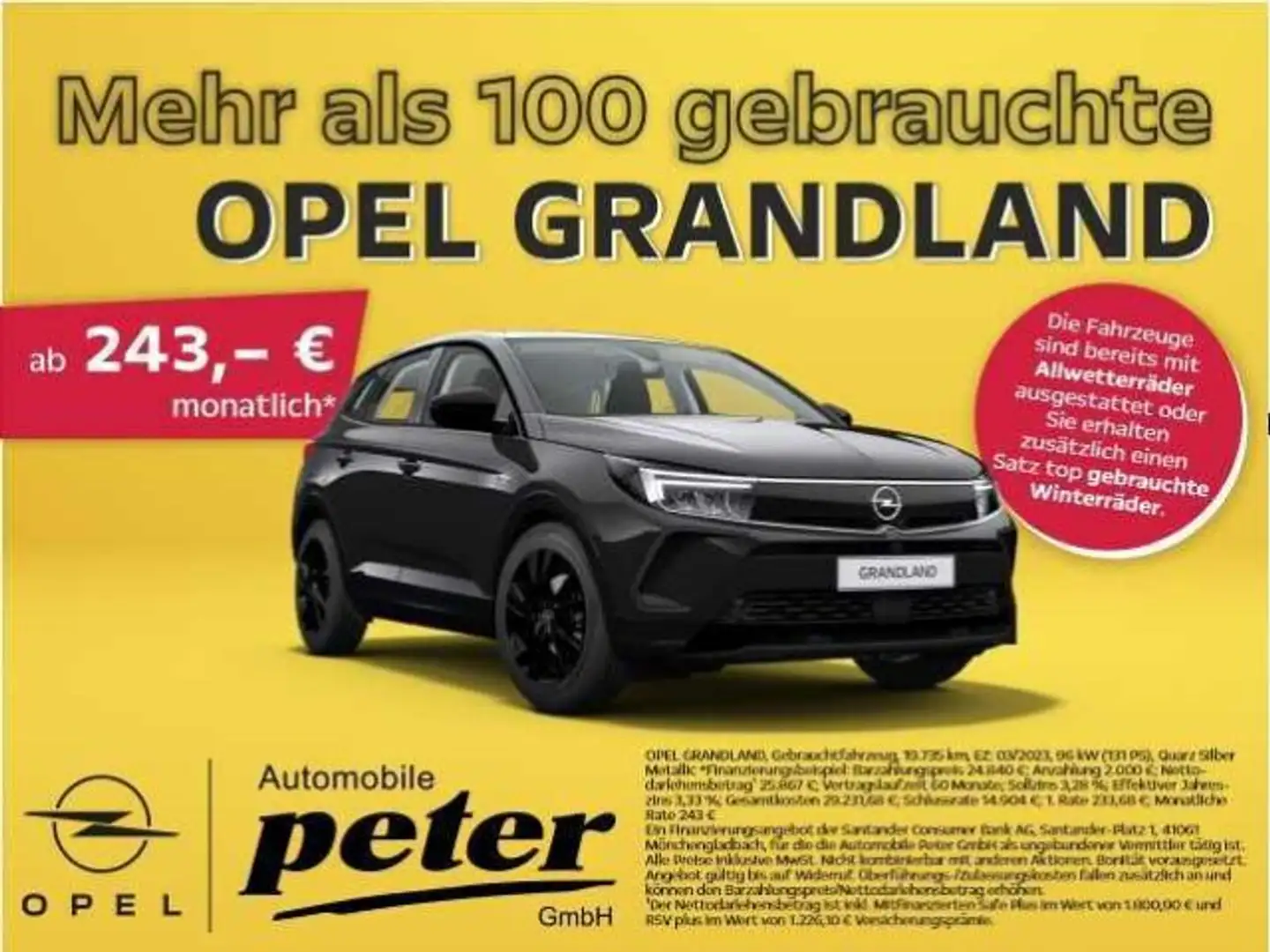 Opel Grandland Grandland 1.5 D GS Line Automatik (Mietw.) Noir - 2