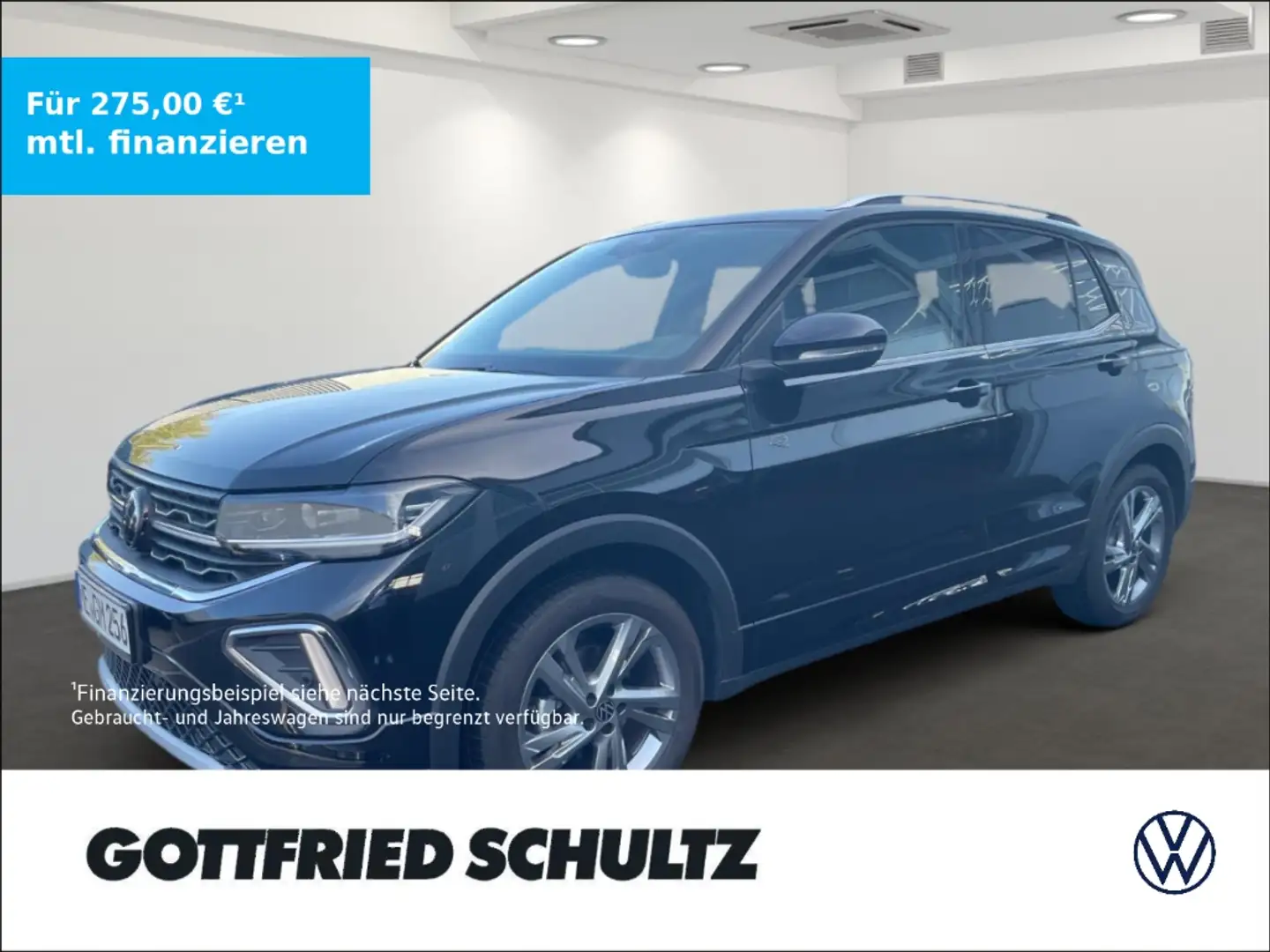 Volkswagen T-Cross R-Line 1.0 TSI DSG NAVI LED KAMERA PDC Negro - 1