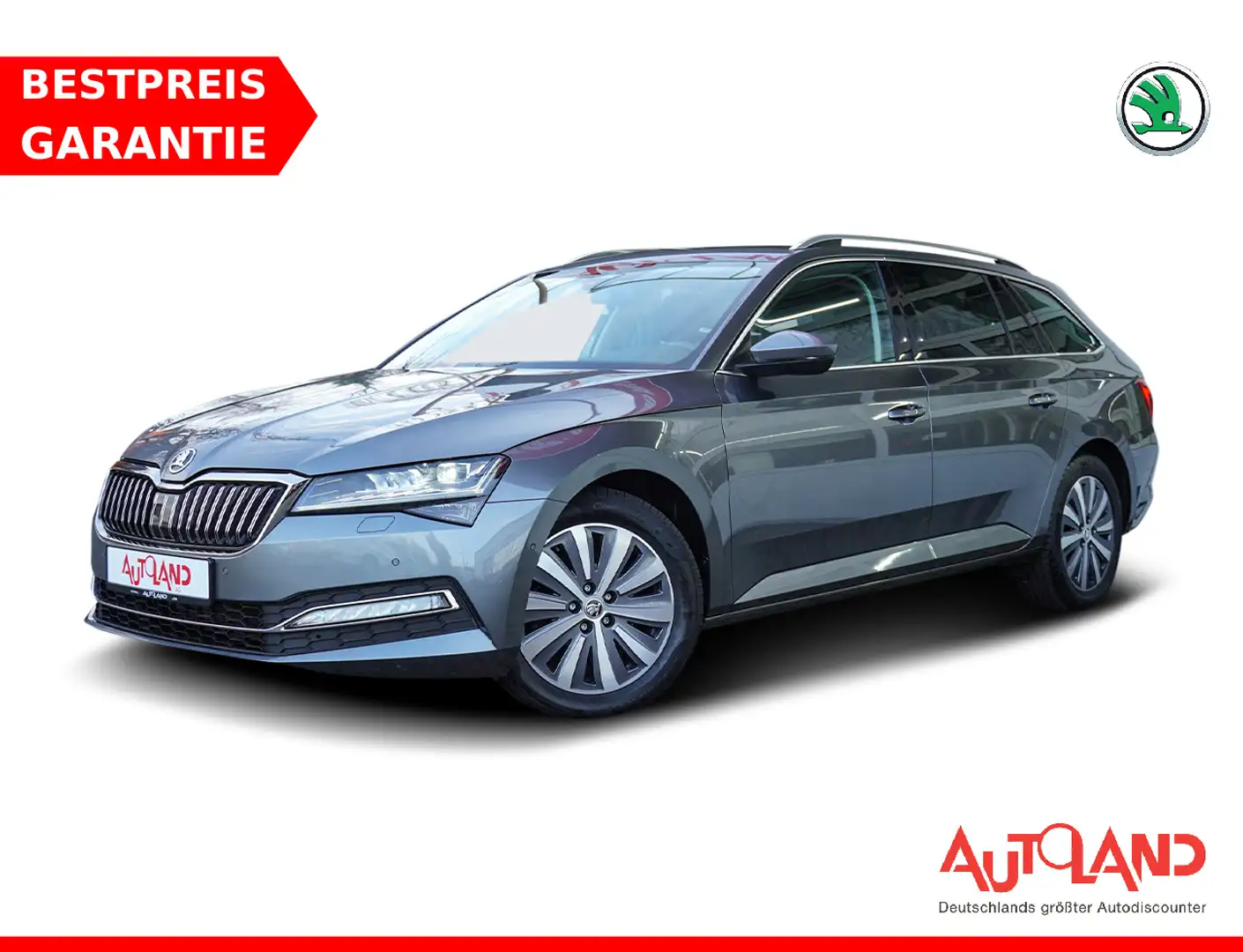 Skoda Superb Combi 2.0 TDI DSG Style LED Navi ACC AHK Gris - 1