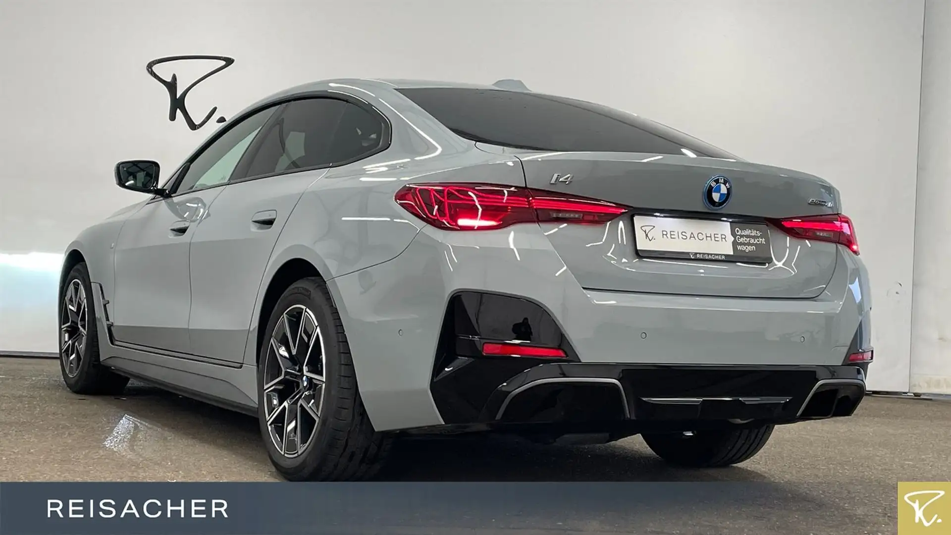 BMW i4 A eDrive40 Gran Coupé MSport AHK HUD 360° 18" Grau - 2