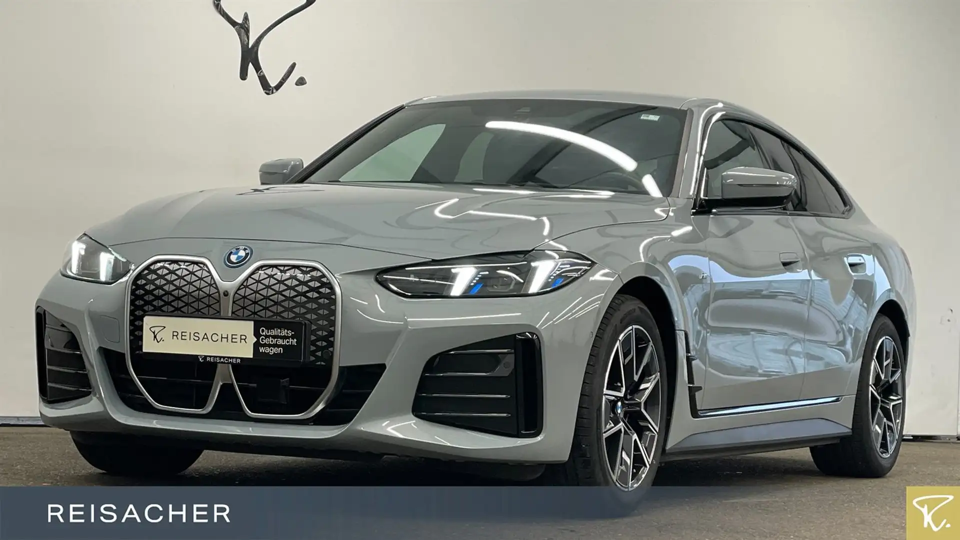 BMW i4 A eDrive40 Gran Coupé MSport AHK HUD 360° 18" Grau - 1