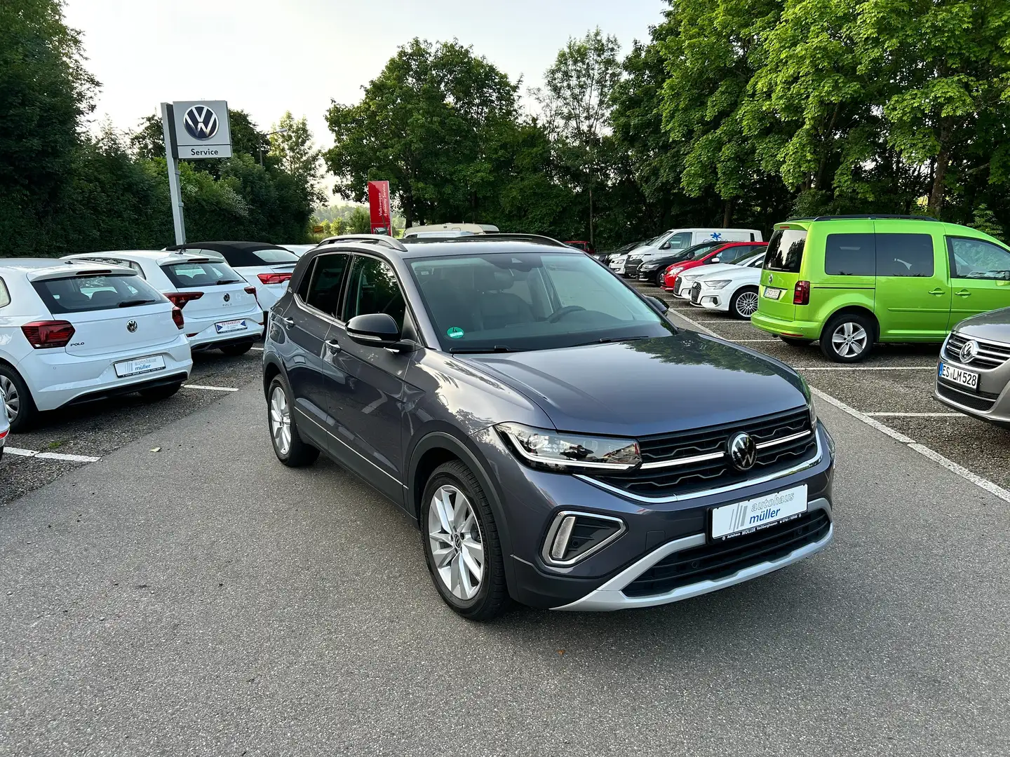 Volkswagen T-Cross 1.0 TSI OPF Goal Navi IQ.-Light App-Connect, ACC Gris - 1