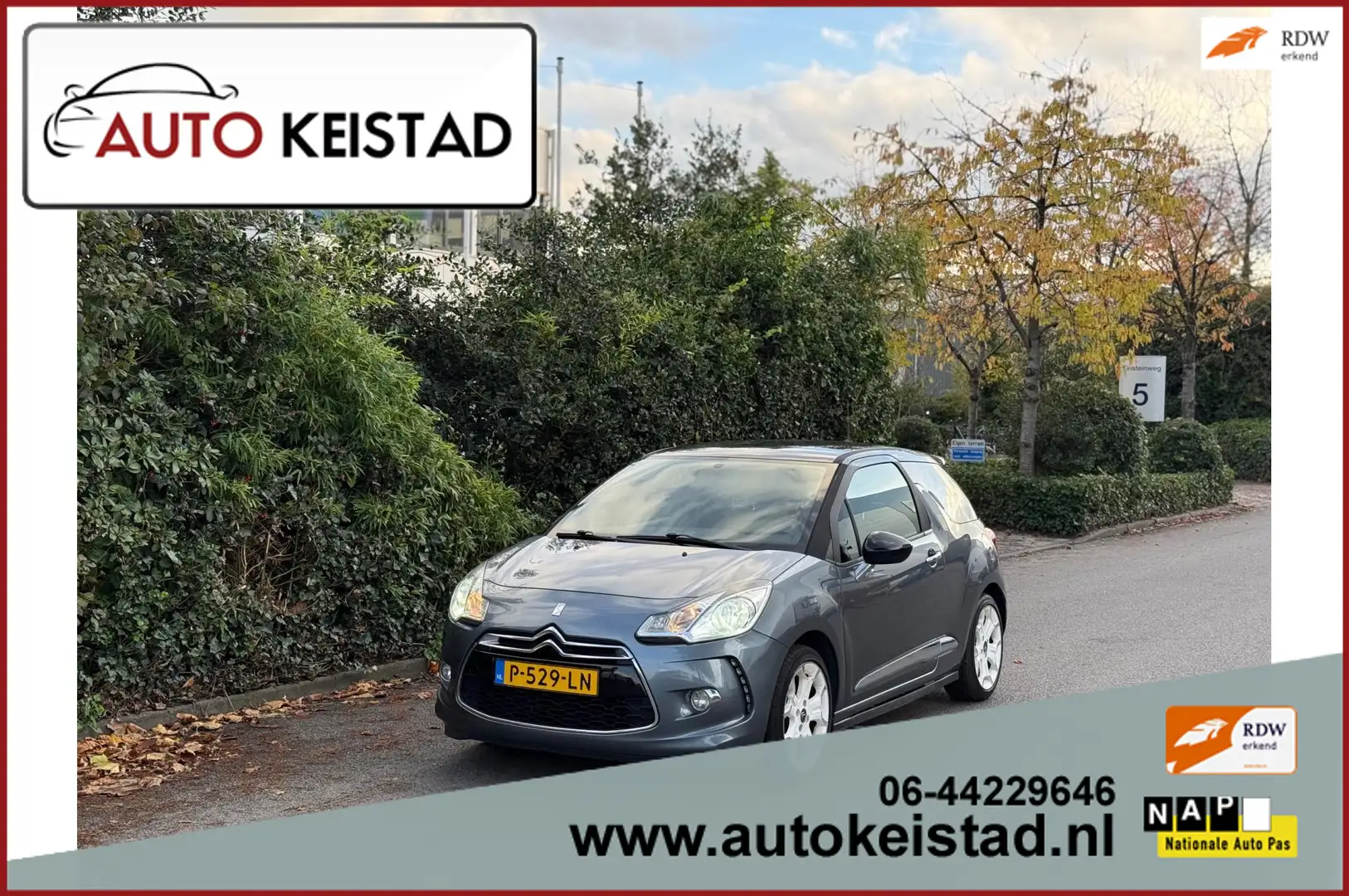 Citroen DS3 1.6 THP Sport 156PK XENON/CLIMA/CRUISE! Grijs - 1