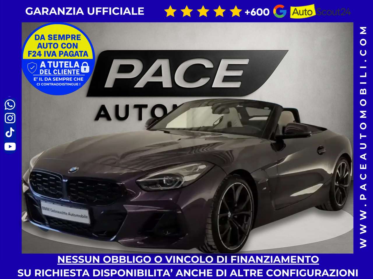 BMW Z4 20 i M-SPORT MSPORT KAMERA BLACK PACK ACC 19" LED
