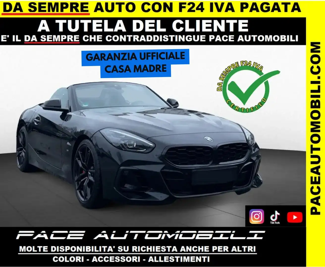 BMW Z4 20 i M-SPORT MSPORT KAMERA BLACK PACK ACC 19" LED Nero - 1