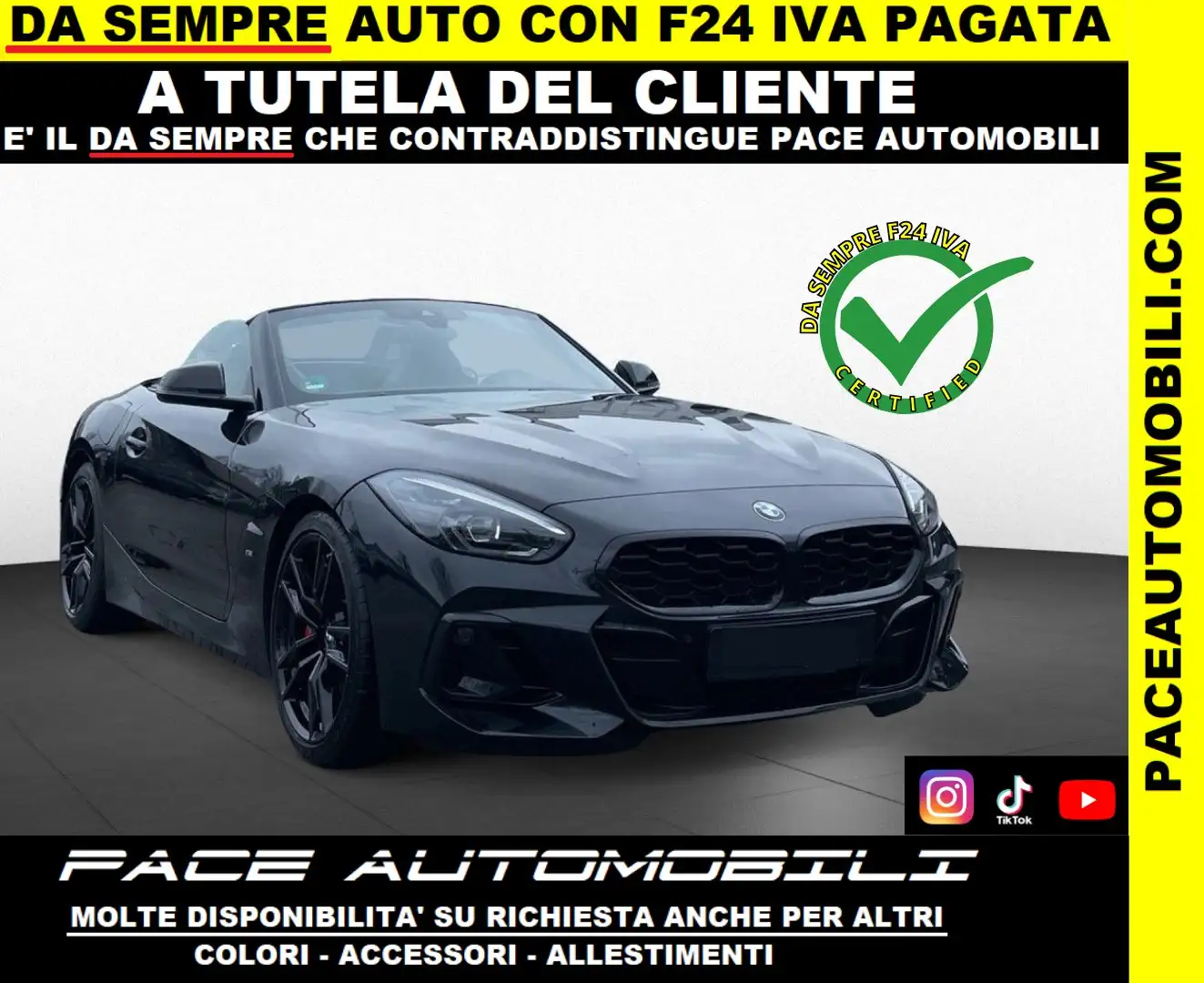 BMW Z4 20 i M-SPORT MSPORT KAMERA BLACK PACK ACC 19" LED Nero - 1