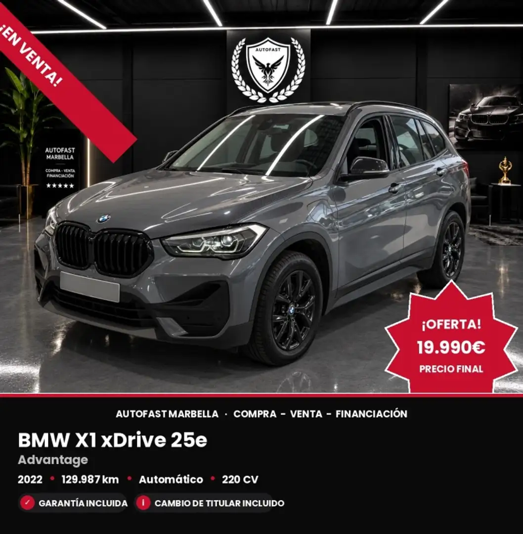 BMW X1 xDrive25eA Gris - 1