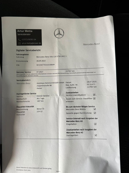 Mercedes-Benz Vito Tourer CDI Base lang*Navi&Kamera*1.Hd. — photo 14