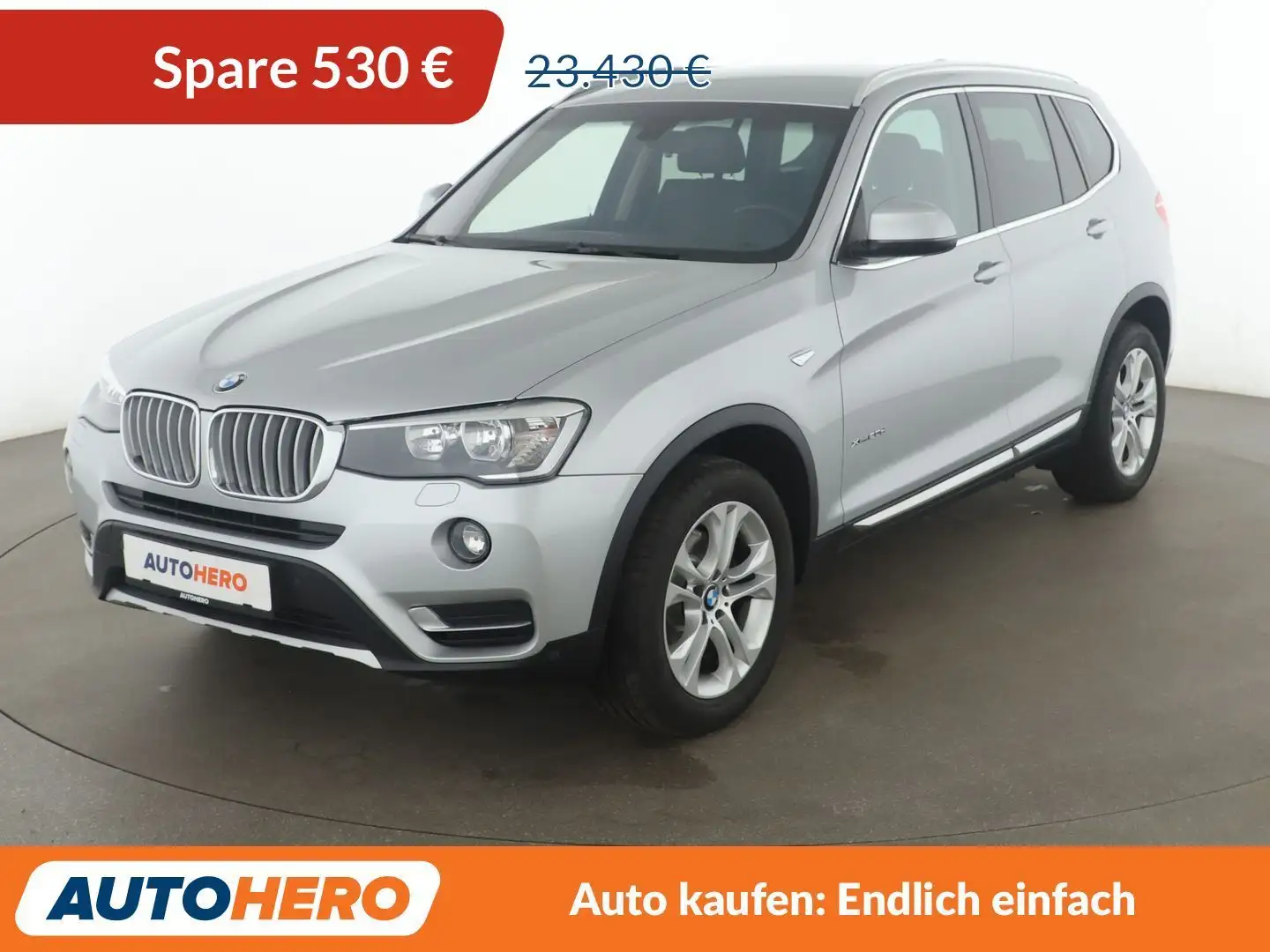 BMW X3 xDrive 20d Aut.*NAVI*TEMPO*PDC*SHZ*KLIMA* Plateado - 1
