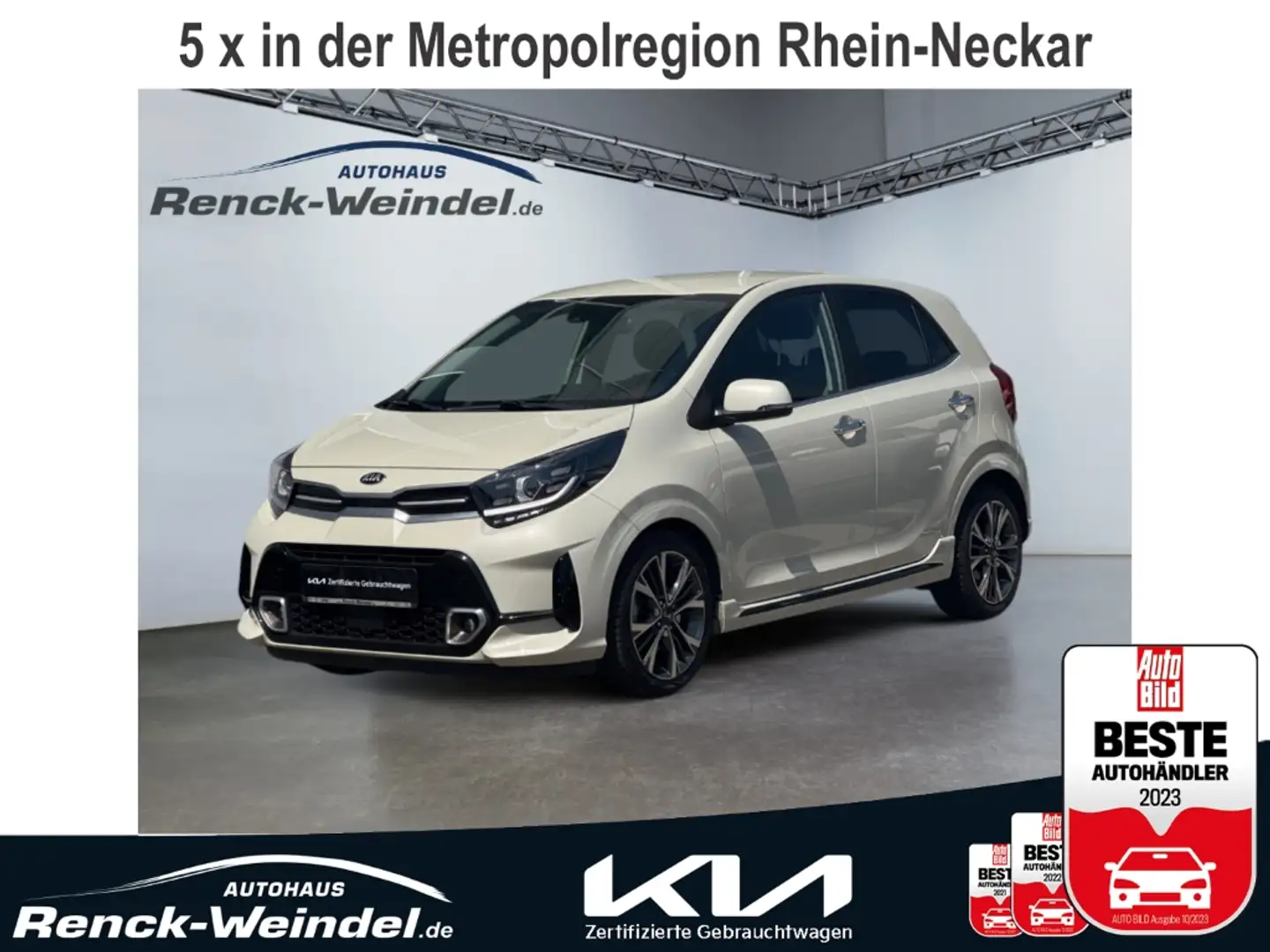 Kia Picanto GT-Line 1.0 T-GDI Navi Klima PDC Totwinkelassisten Beige - 1
