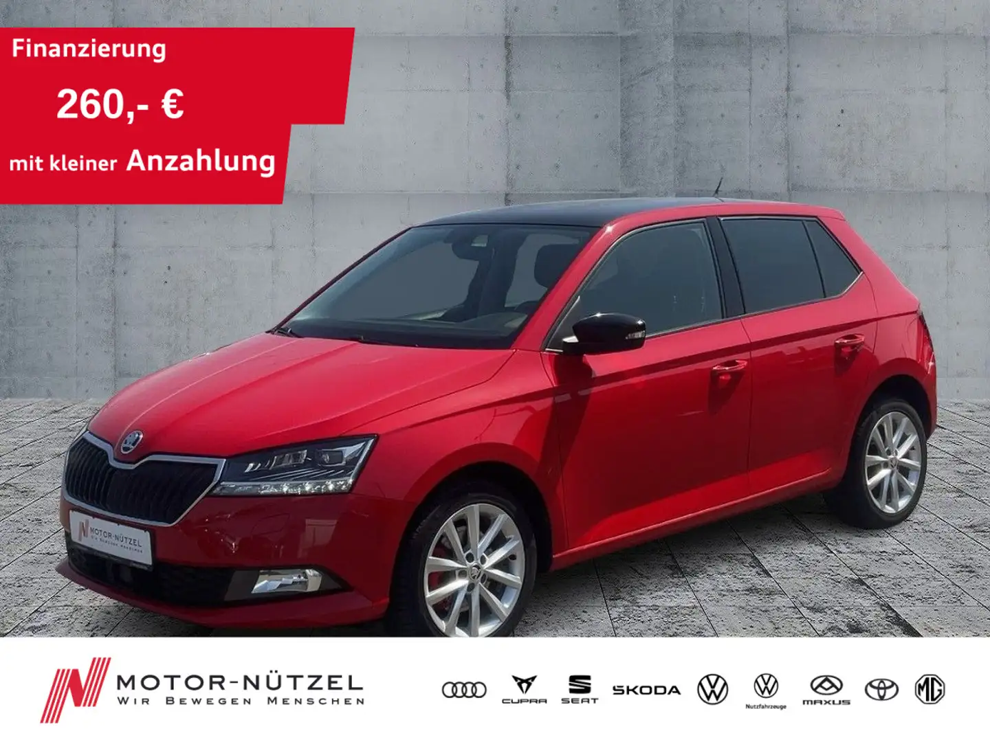 Skoda Fabia 1.0 TSI STYLE LED+APP+SHZ+RFK+GRA+NSW+SRA Rot - 1