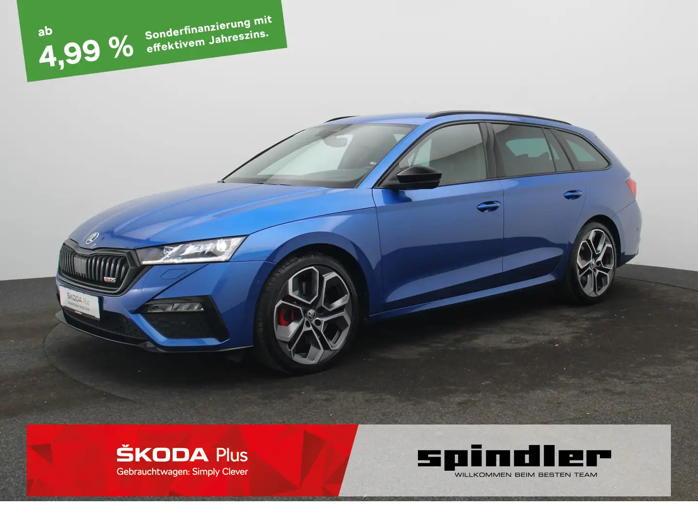 Skoda Octavia Combi RS 2.0 TSI DSG/Matrix, Standh, ACC Bleu - 1