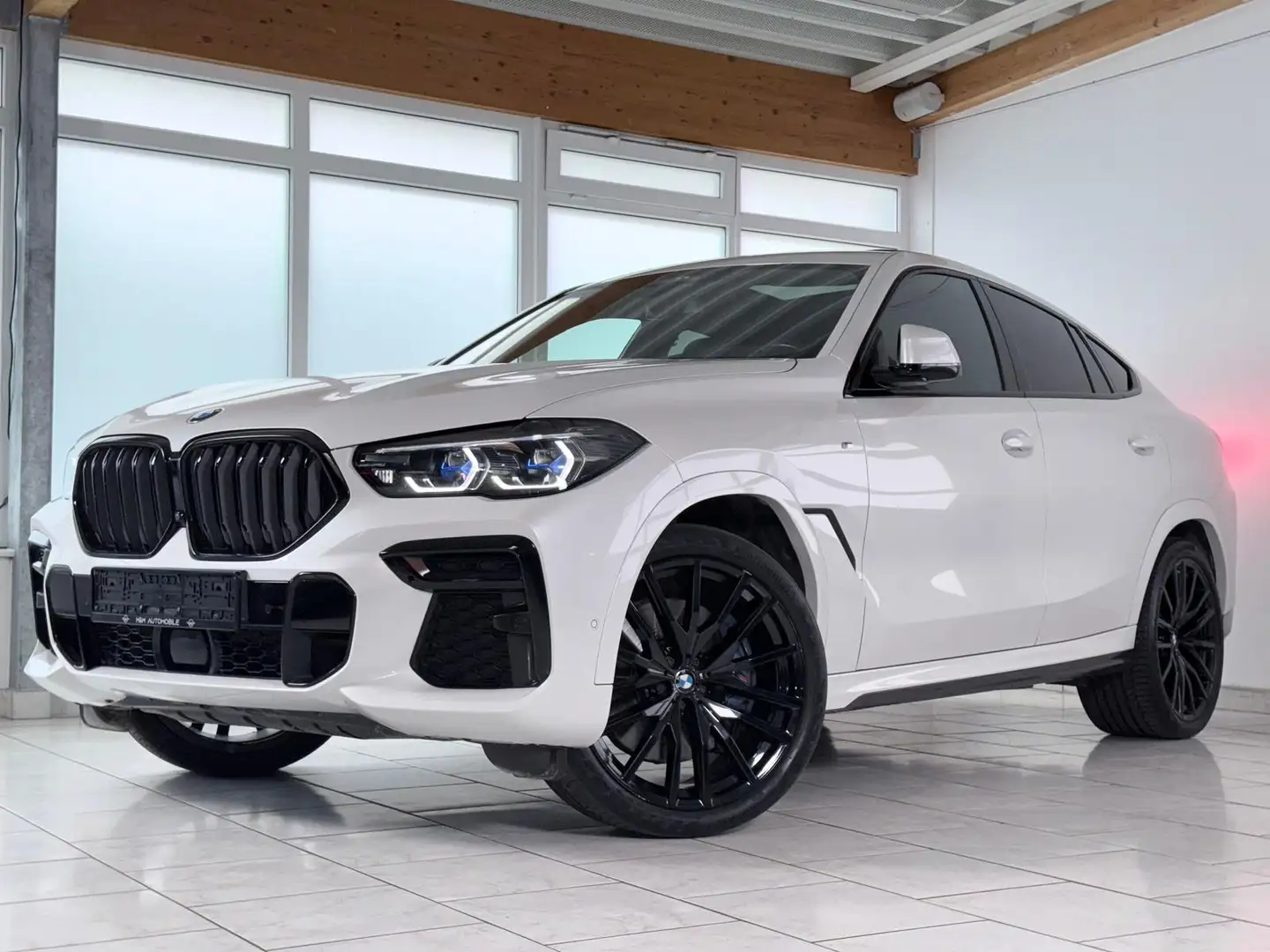 BMW X6 40d xDrive M Sport-Pano/Laser/H+K/360/ACC Weiß - 1