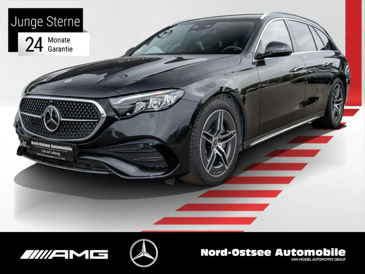 Mercedes-Benz E 220 d T AMG KAMERA AHK DISTR. LED KEYLESS MBUX Grau - 1