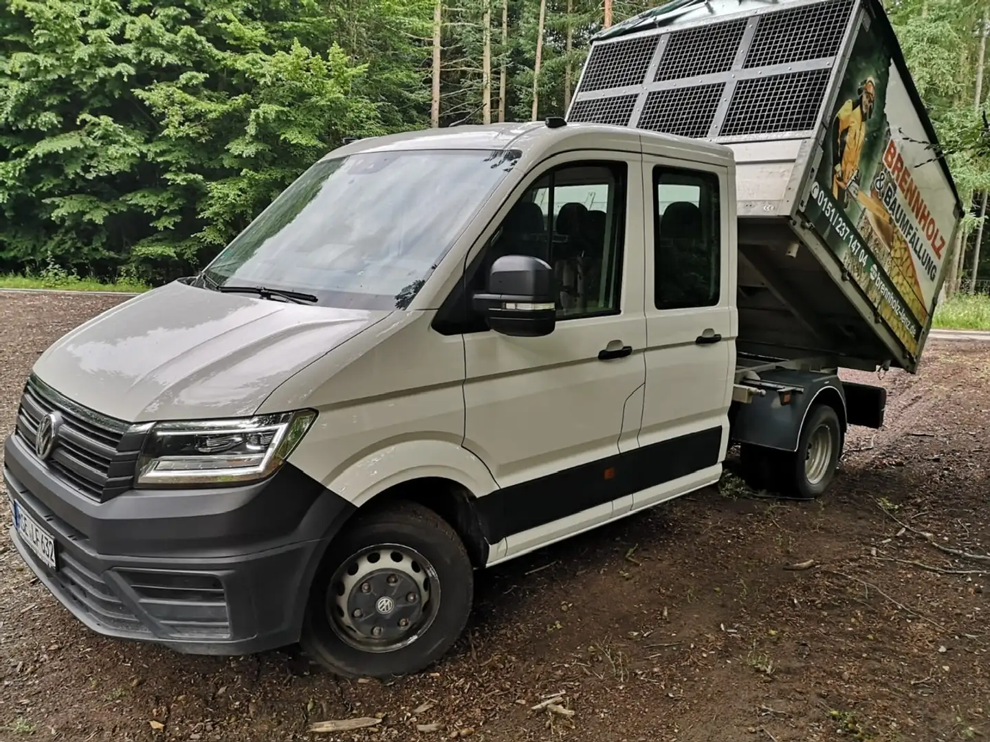 Volkswagen Crafter Pritsche 50 DOKA 3 Seiten Kipper Weiß - 1