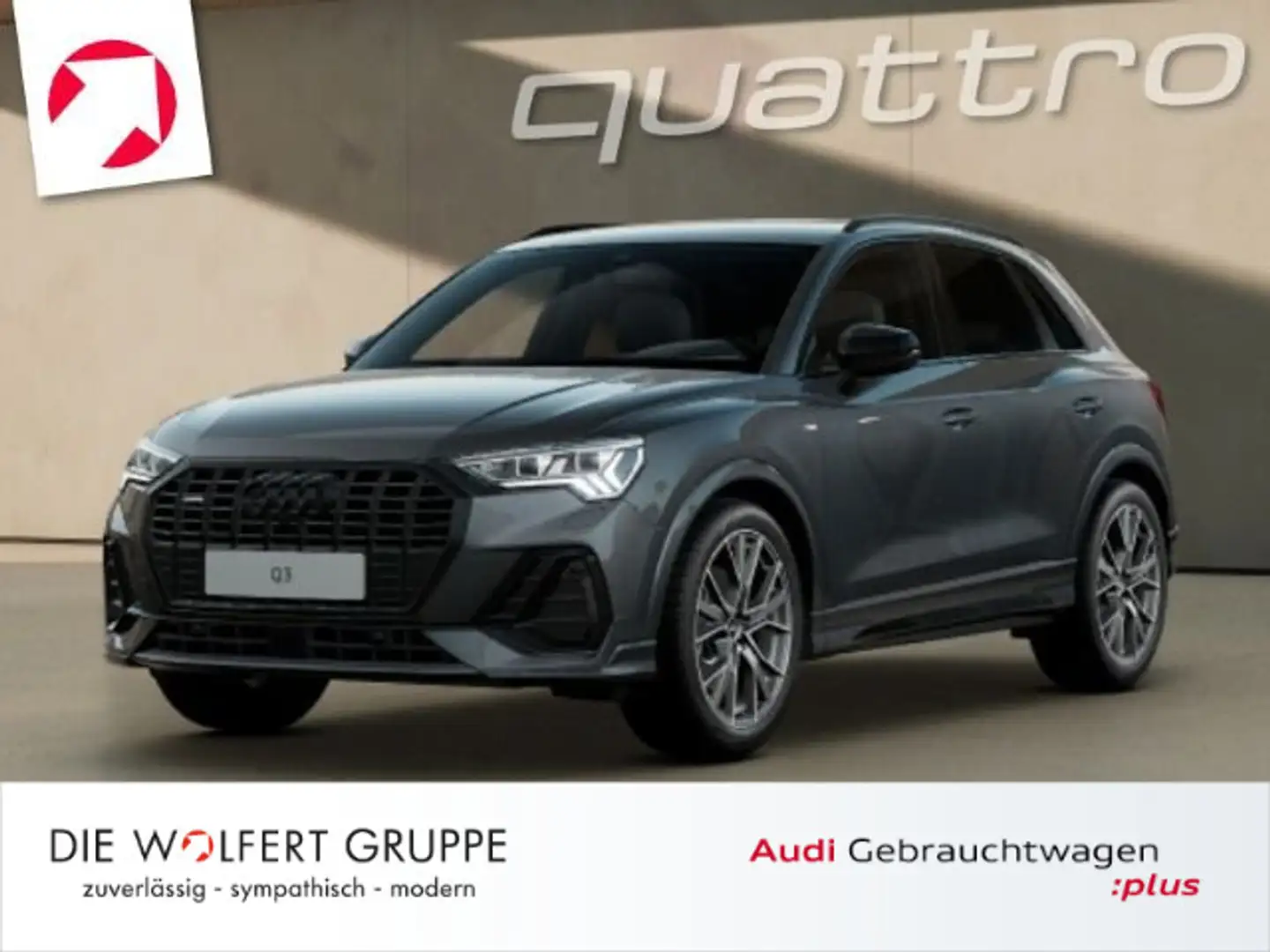Audi Q3 S line 40 TFSI quattro S tronic*AHK*Matrix* Grau - 1