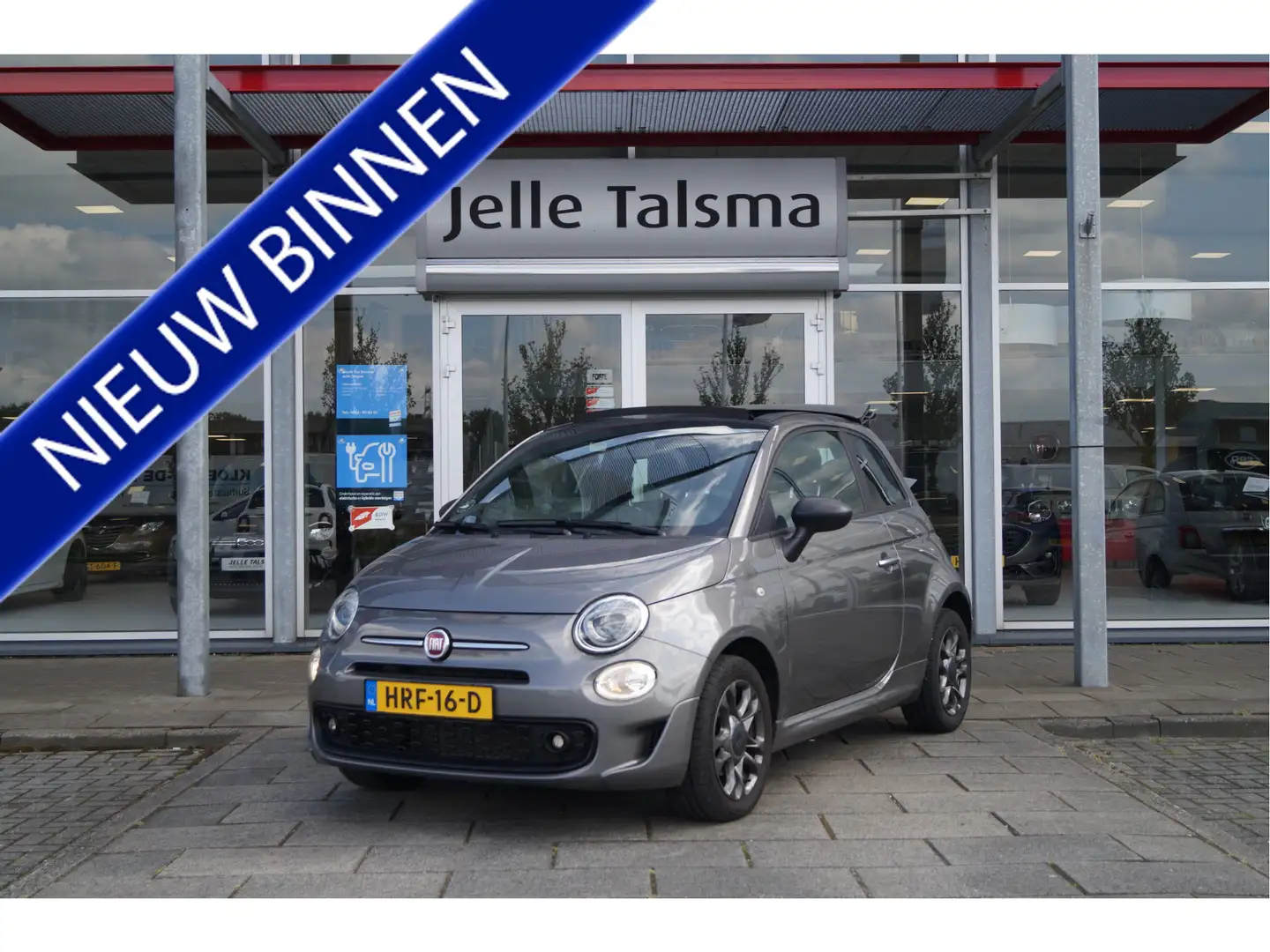 Fiat 500C 1.0 Hybrid Sport | Apple/Android CarPlay Grijs - 1