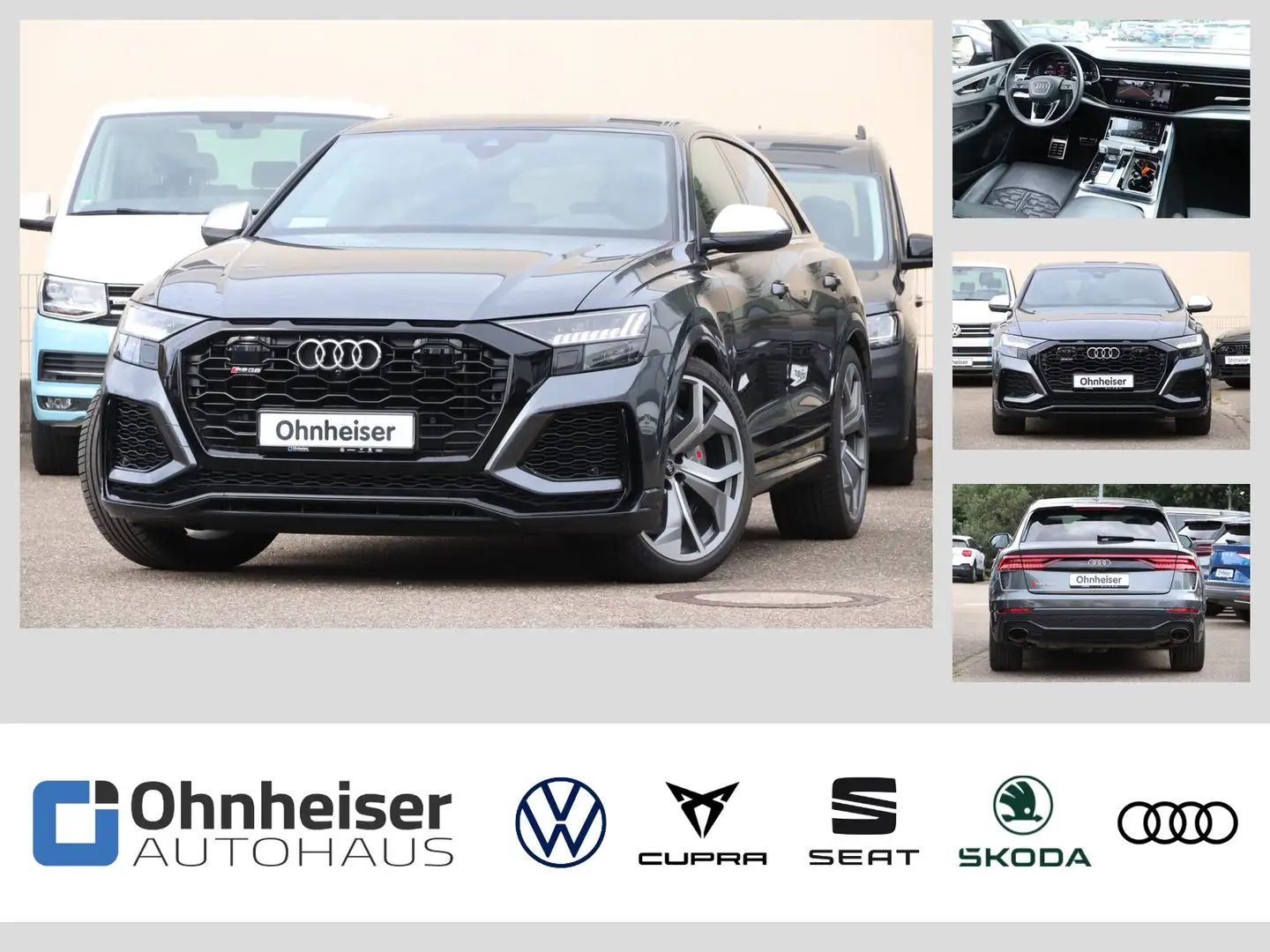 Audi RS Q8 RS4.0 TFSI quattro Keramik*BO*305kmh*Matrix Na Grau - 1