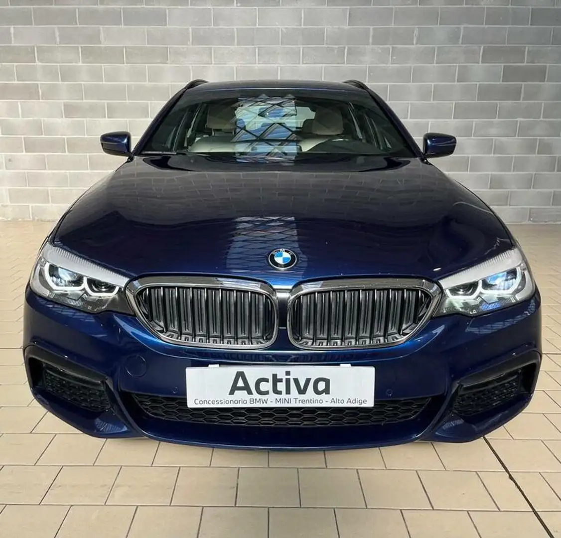 BMW 530 Serie 5 530d Touring xdrive Msport 249cv auto Bleu - 2