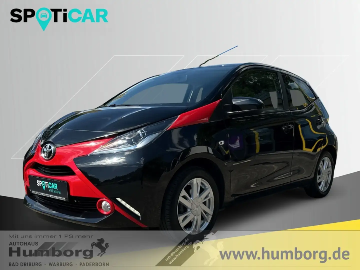 Toyota Aygo -Play Touch 1.0 x Klimaautom Rückfahrkam. Tel.-Vor Schwarz - 1