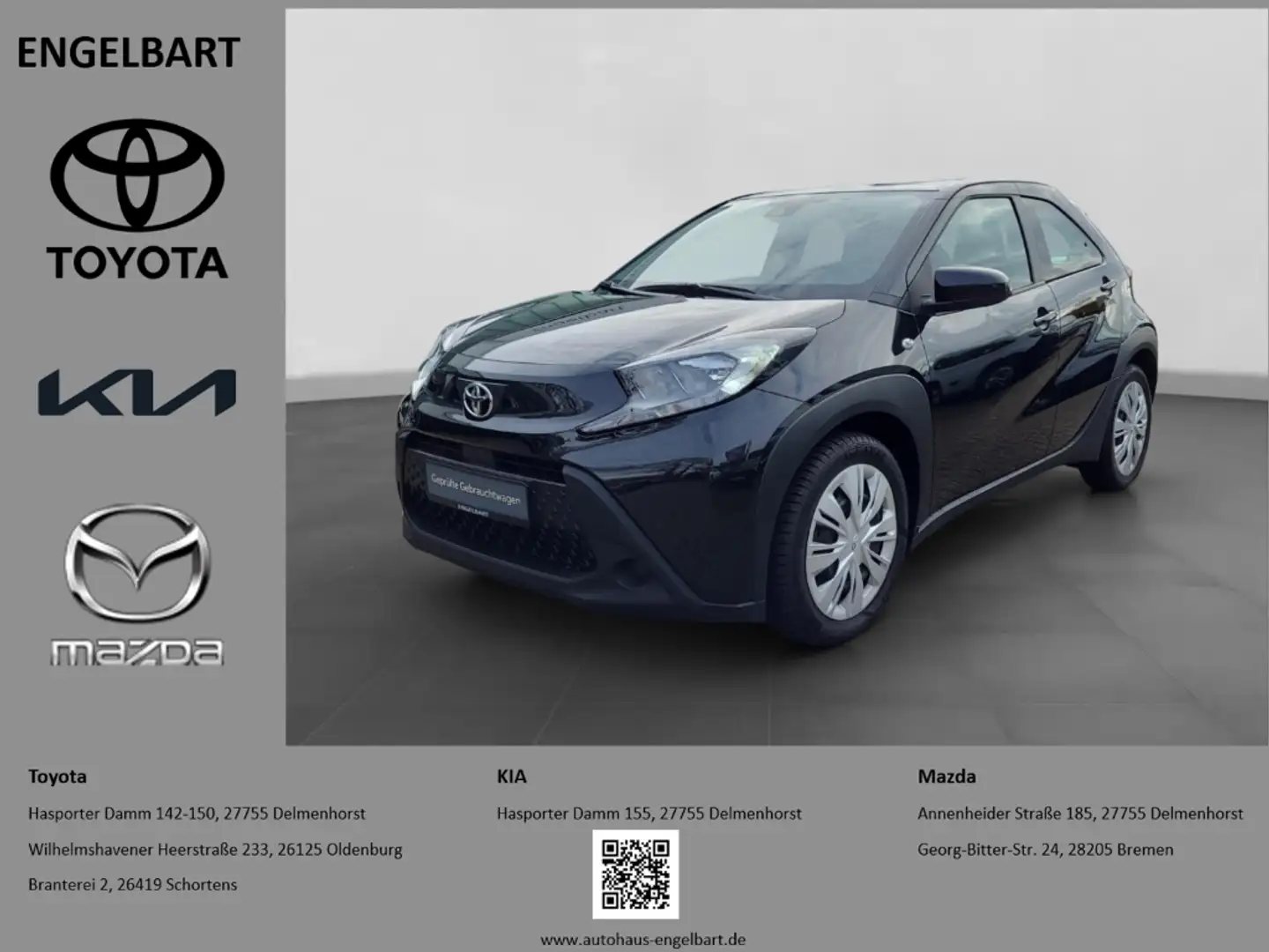 Toyota Aygo X Play Apple CarPlay Android Auto Tempomat Klimaanla Schwarz - 1