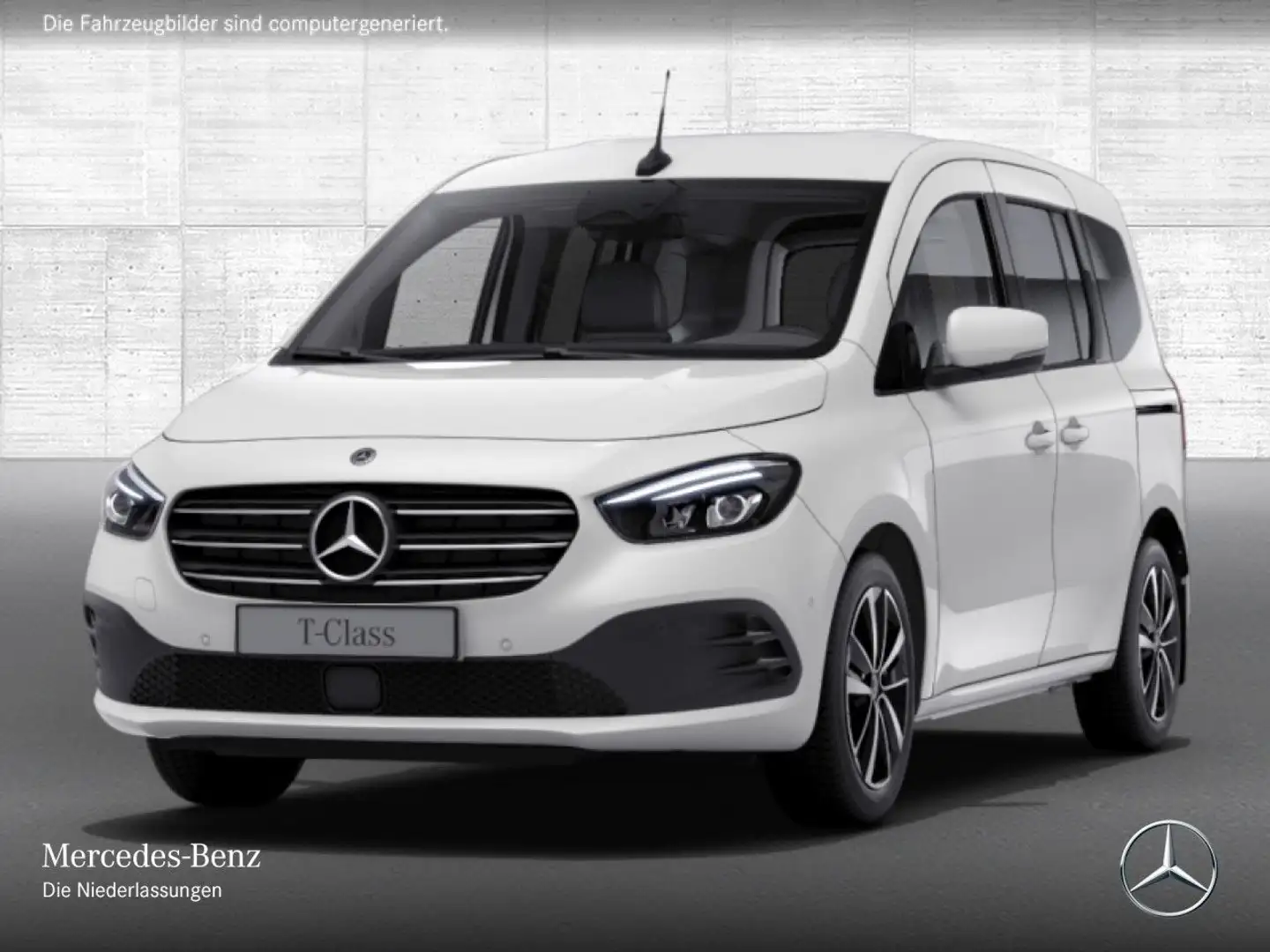 Mercedes-Benz T-Class T 180 d EDITION+PROGRESSIVE+Klimaautom+AHK+Navi Blanc - 2