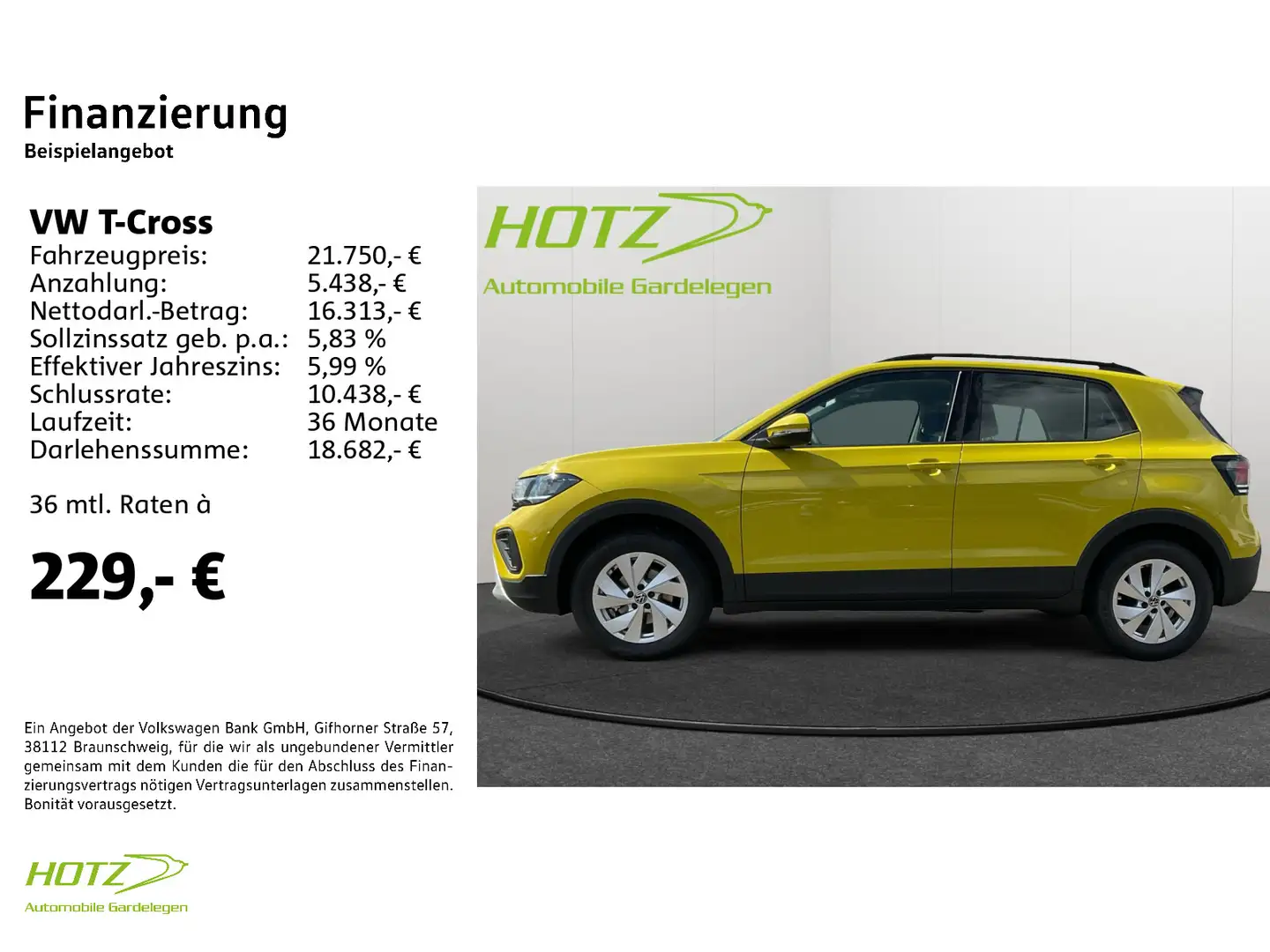 Volkswagen T-Cross 1.0 TSI OPF Life LED/IQ.Drive/App-Connec Amarillo - 2