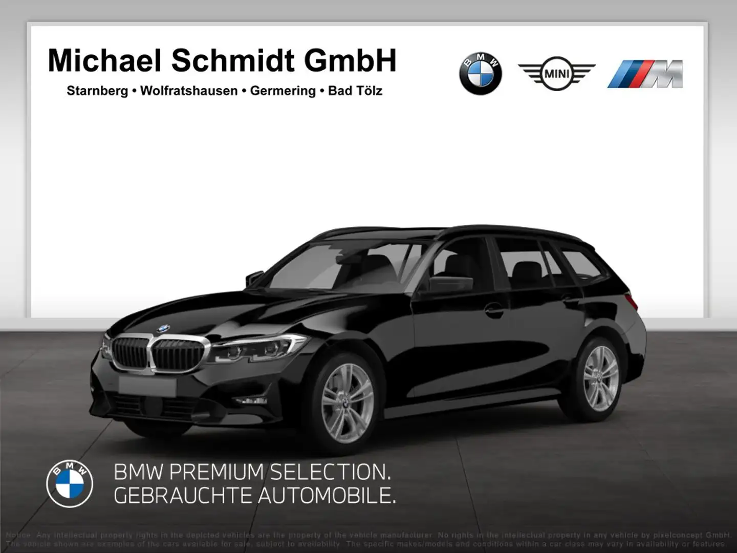 BMW 320 d Touring M Sportpaket HiFi DAB LED Shz Schwarz - 1