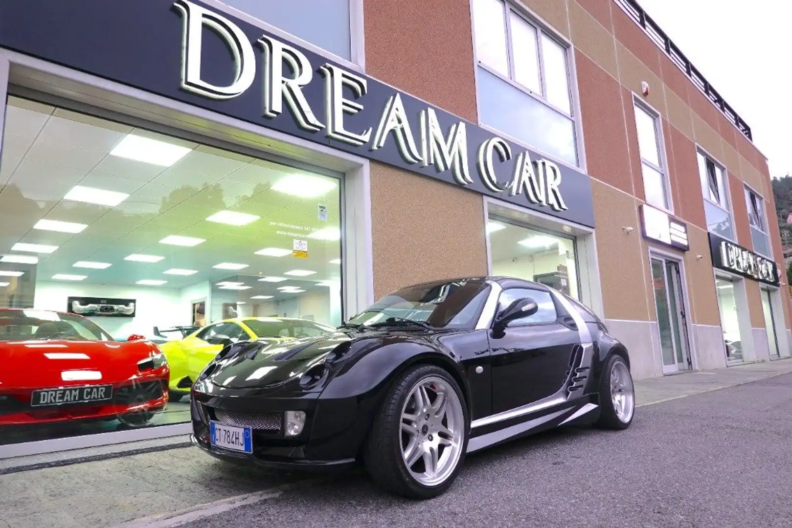 smart roadster 700 PASSION PELLE-CERCHI BRABUS-SCARICO-PORTE ALA Schwarz - 1