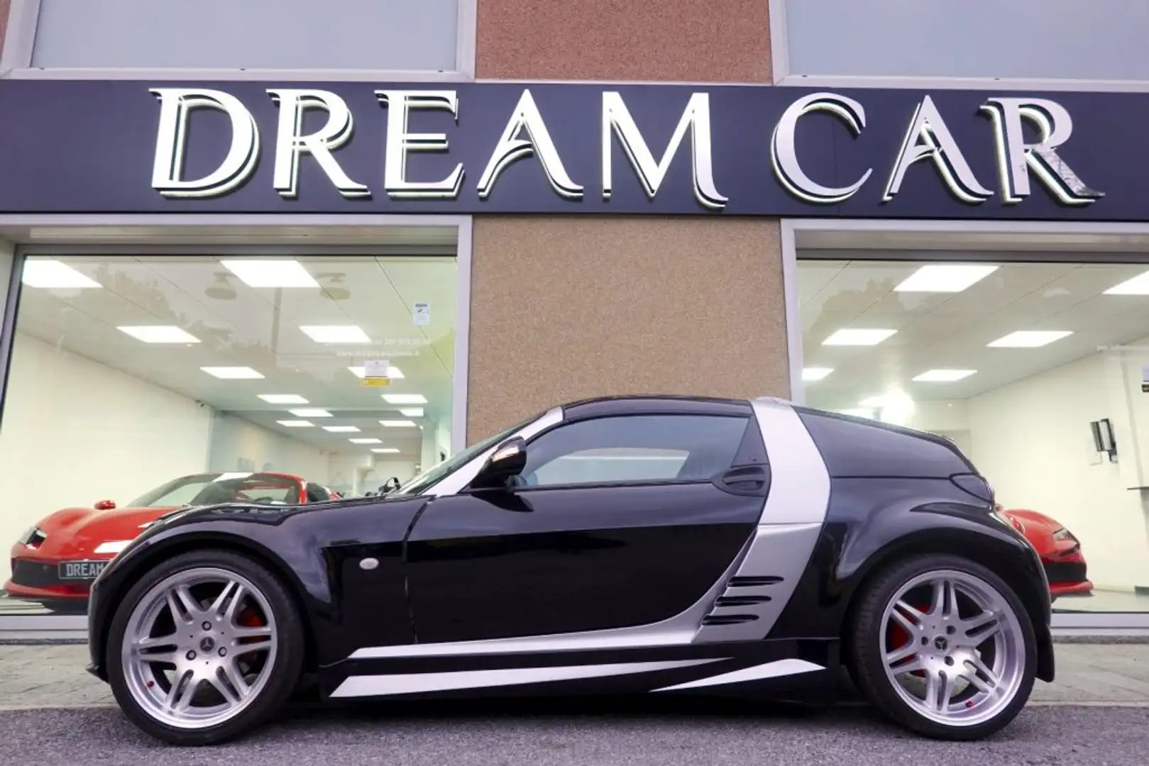 smart roadster 700 PASSION PELLE-CERCHI BRABUS-SCARICO-PORTE ALA Schwarz - 2
