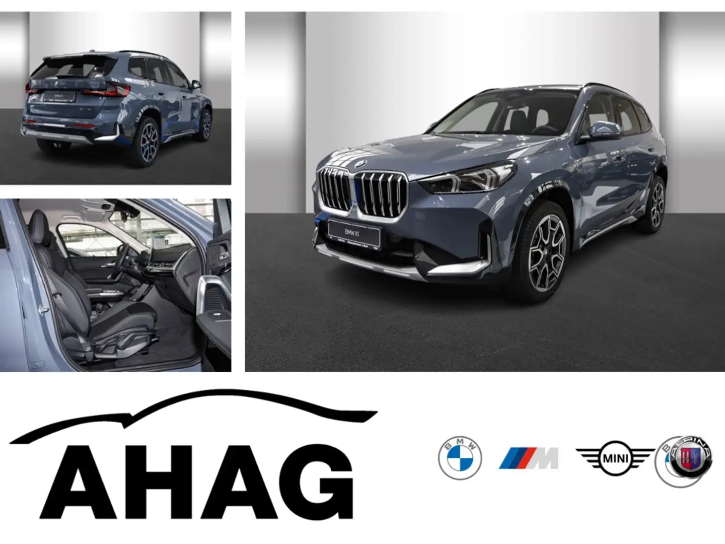 BMW X1 sDrive18i Steptronic Navi DSG Tempom.aktiv Bluetoo Grijs - 1