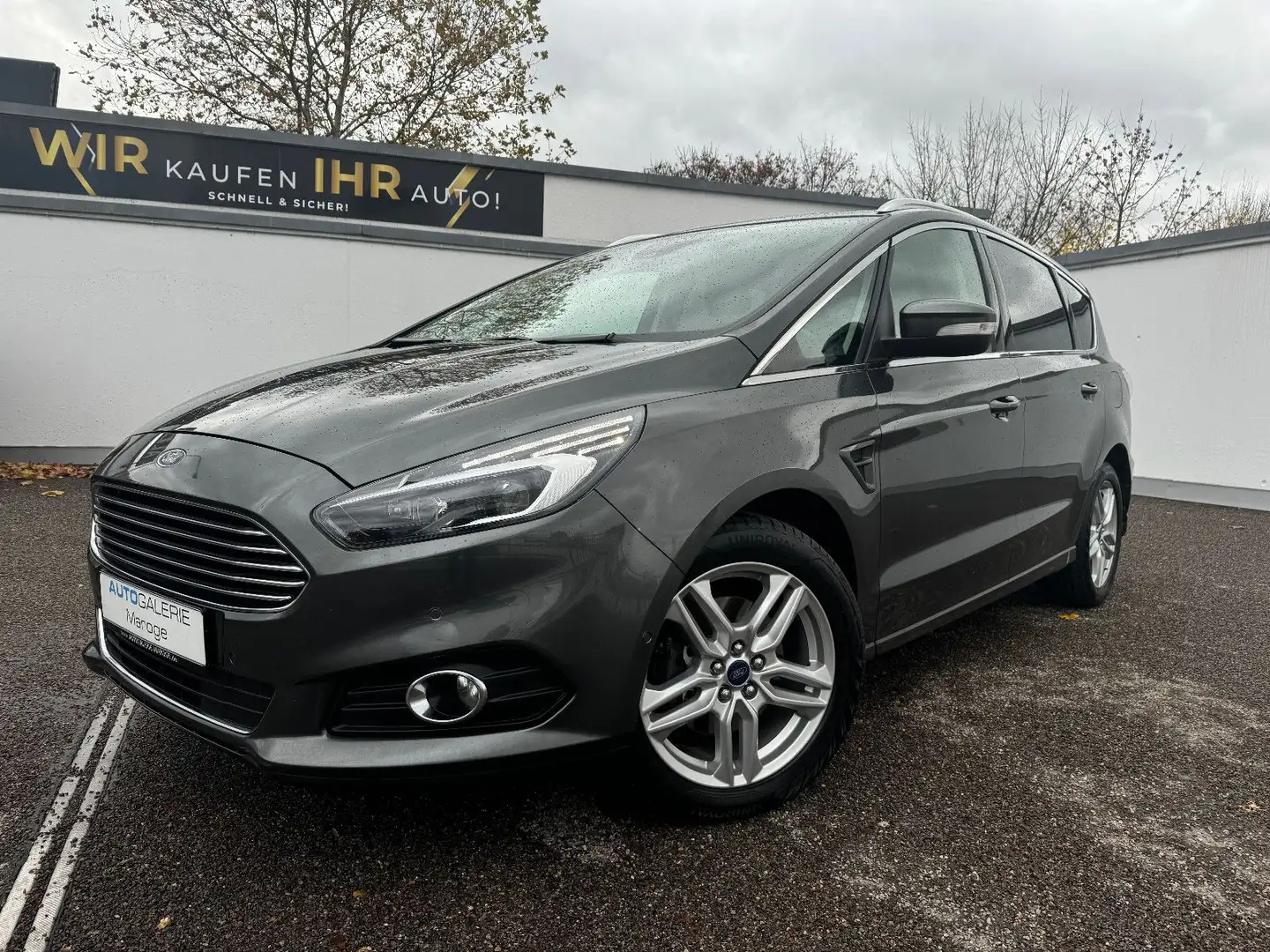 Ford S-Max S-MAX 2.0 Aut. Titanium LEDER/NAVI/LED/AHK/ALU Grau - 1