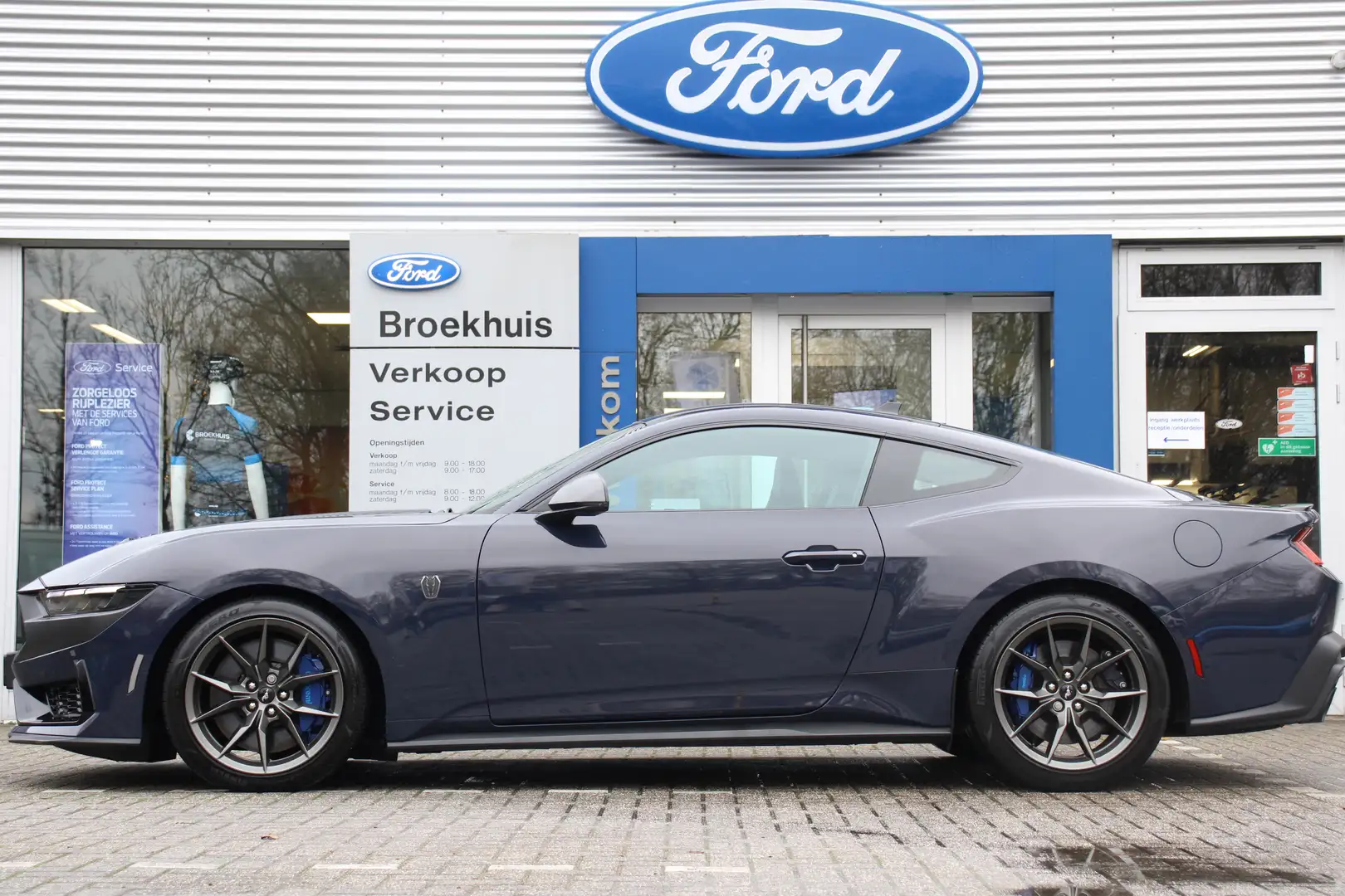 Ford Mustang Fastback 5.0 V8 DARK HORSE | NL-AUTO! | 1 EIGENAAR Blauw - 2