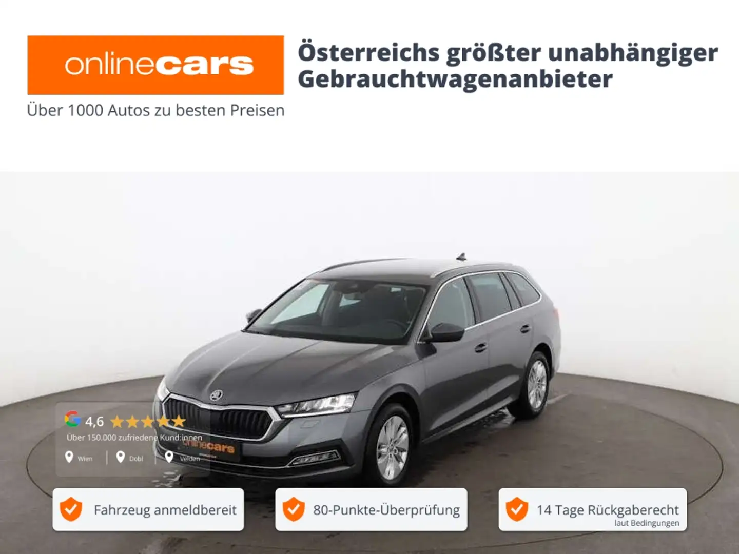 Skoda Octavia Combi 1.0 TSI e-TEC Ambition Aut LED NAVI Grau - 1