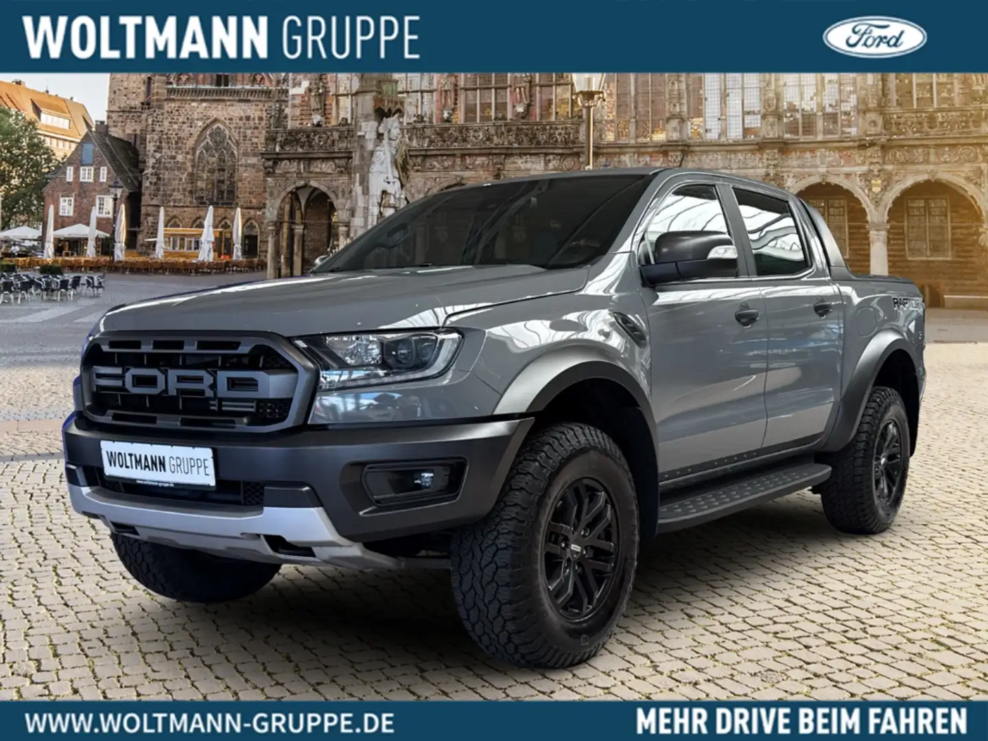 Ford Ranger Raptor Doppelkabine 4x4  StandHZG AHK Navi Leder L Grijs - 1