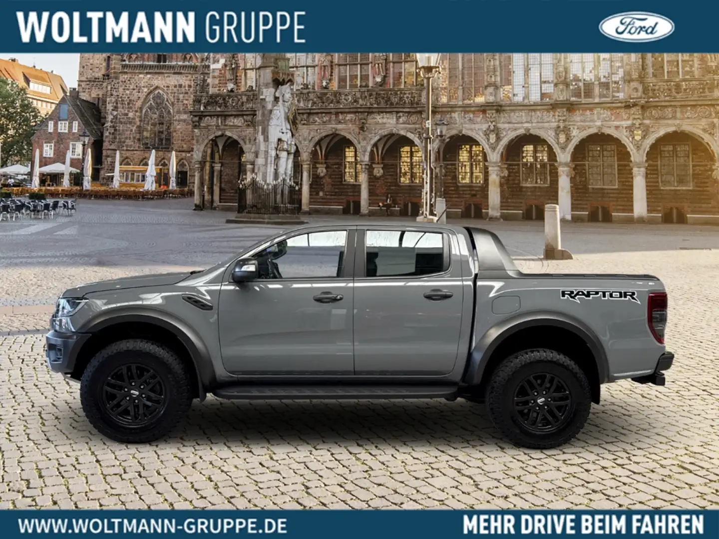Ford Ranger Raptor Doppelkabine 4x4  StandHZG AHK Navi Leder L Grijs - 2