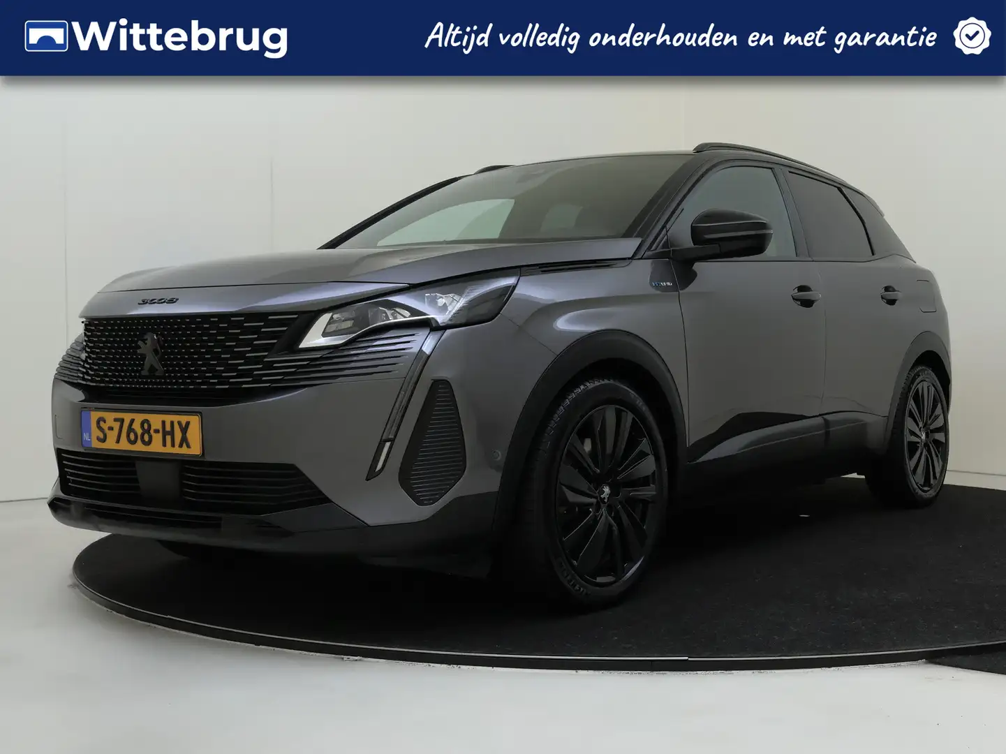 Peugeot 3008 1.6 HYbrid 225PK GT BLACK PACK | AUTOMAAT | PANORA Grijs - 1