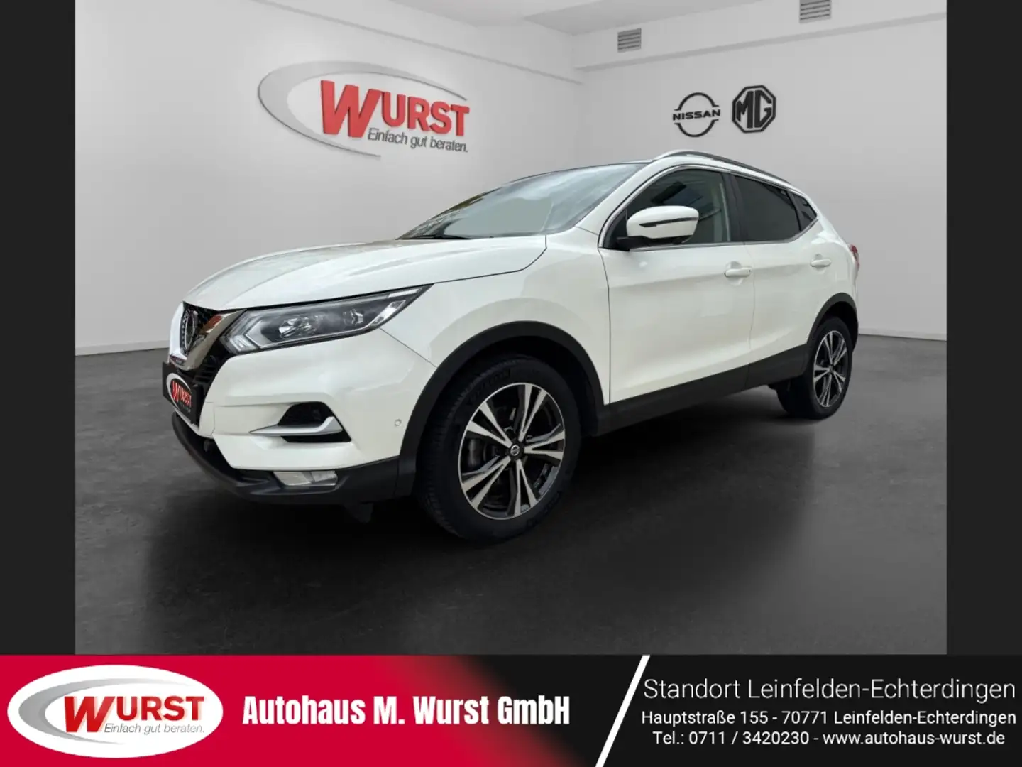 Nissan Qashqai N-Connecta Automatik Navi AHK 360 Kamera LED PGD W Weiß - 1