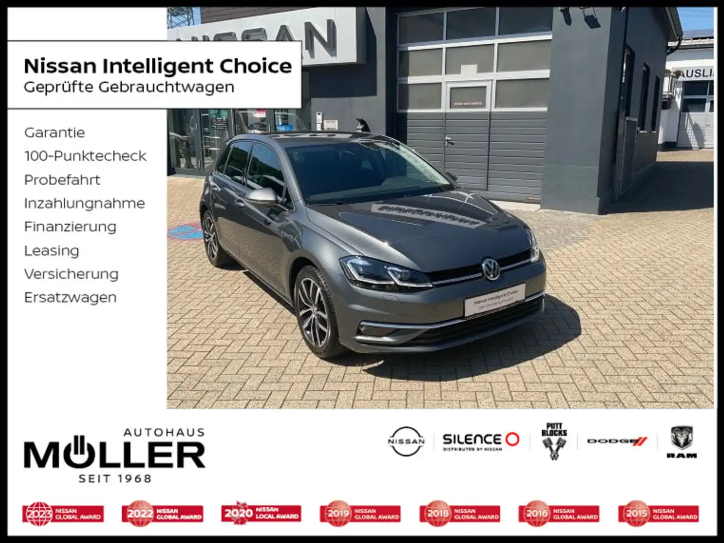 Volkswagen Golf VII 1.5 TSI Comfortline DSG Navi LED ACC SH Šedá - 1