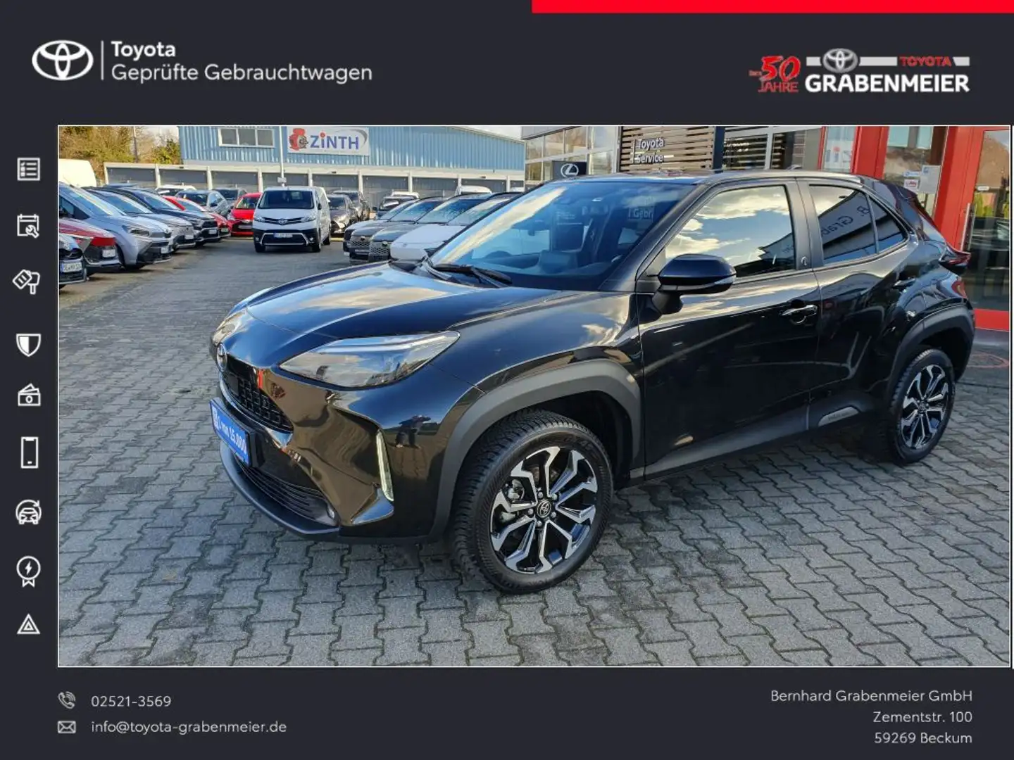 Toyota Yaris Cross Hybrid 1.5 VVT-i Team Deutschland Noir - 1