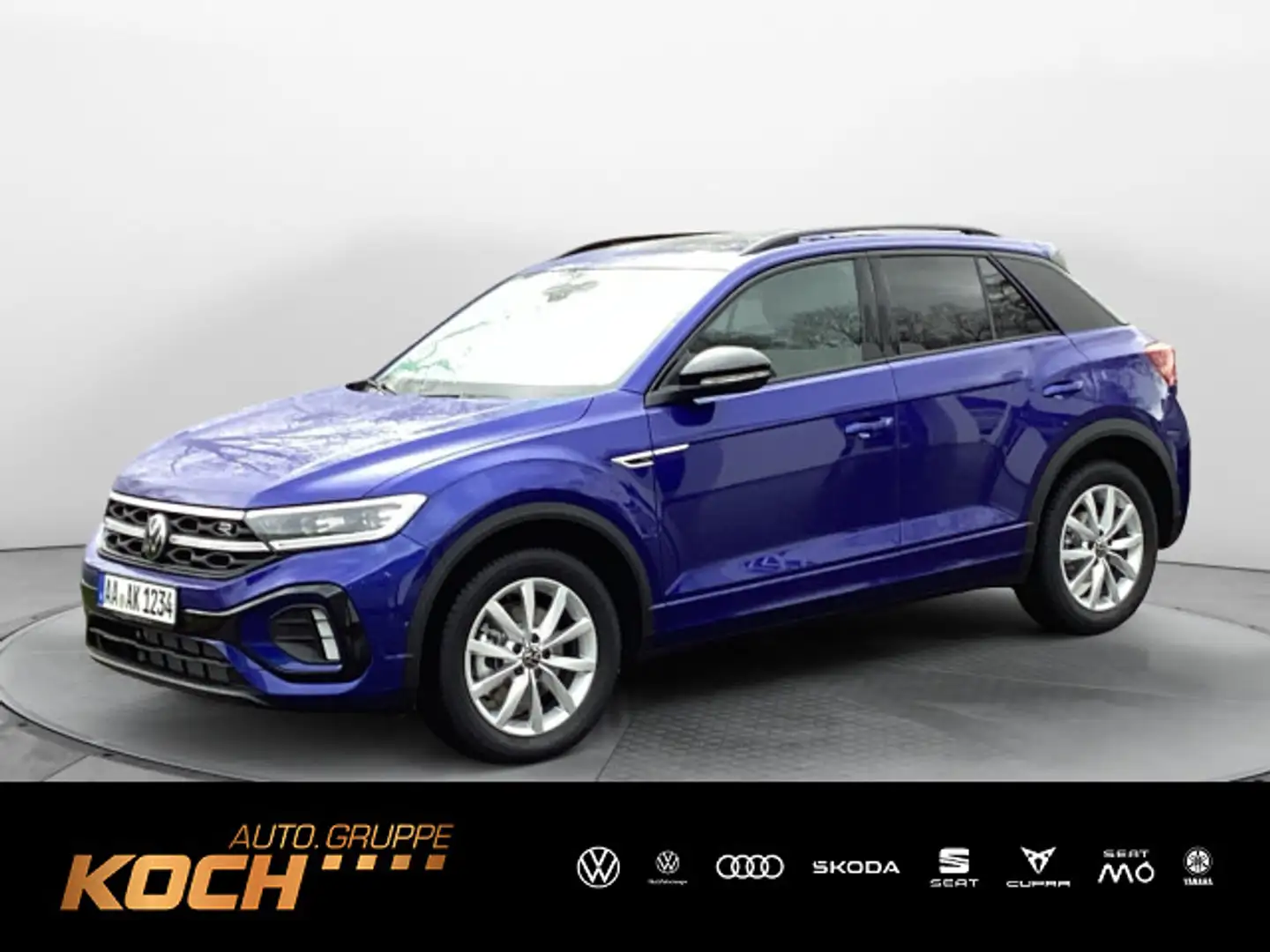 Volkswagen T-Roc 2.0TDI R-Line 4M DSG Pano Navi LED AHK Blau - 1
