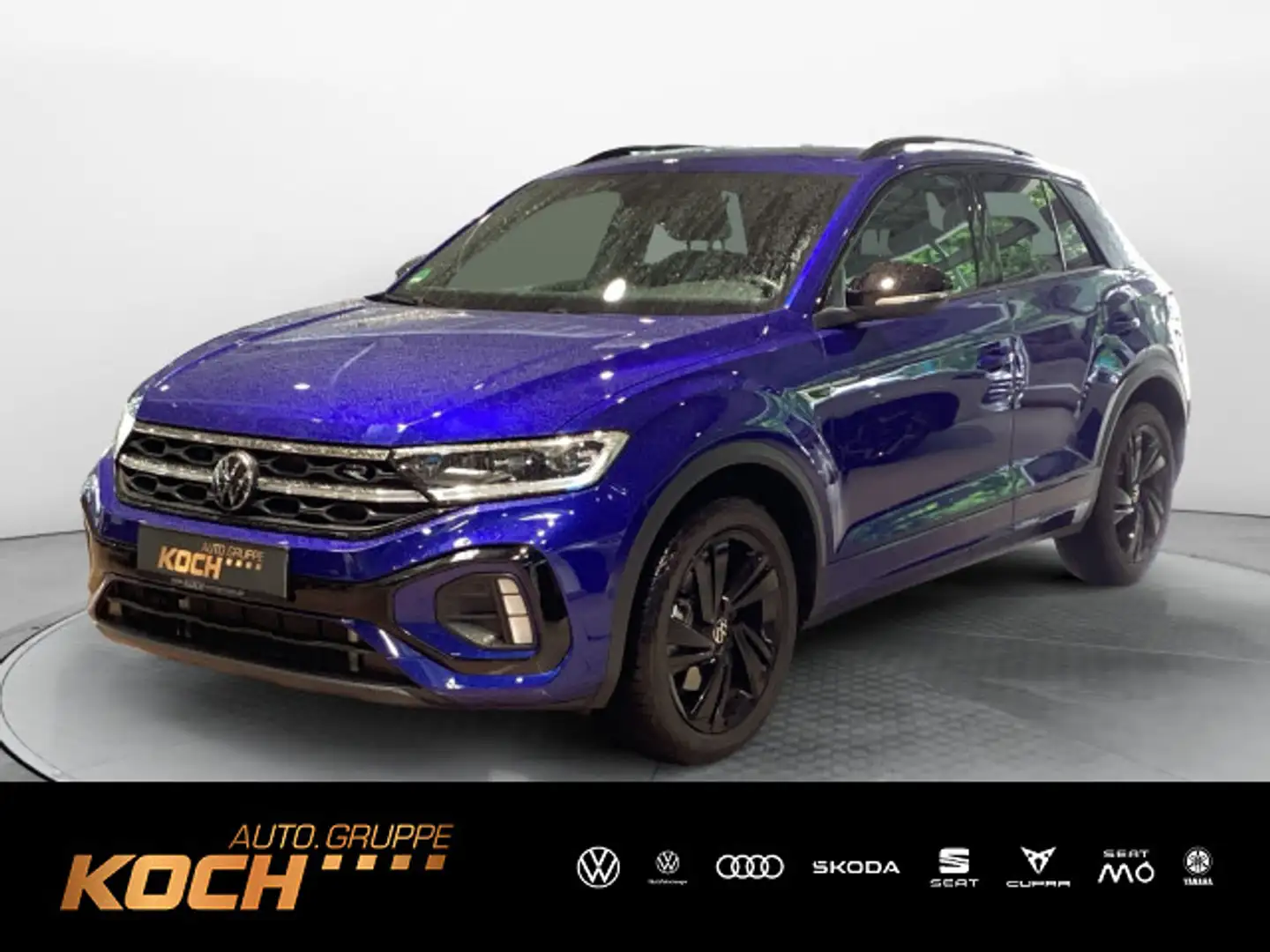 Volkswagen T-Roc 2.0TDI R-Line 4M DSG Pano Navi LED AHK Blau - 1