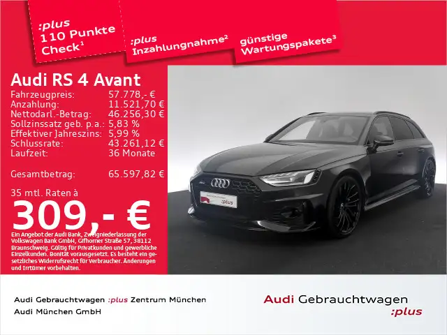 Audi RS4 Avant tiptr. AHK/Navi+