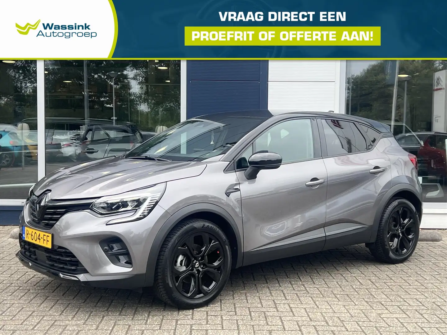 Renault Captur E-Tech 1.6 Hybrid 145pk Automaat Rive Gauche I Uni Grijs - 1