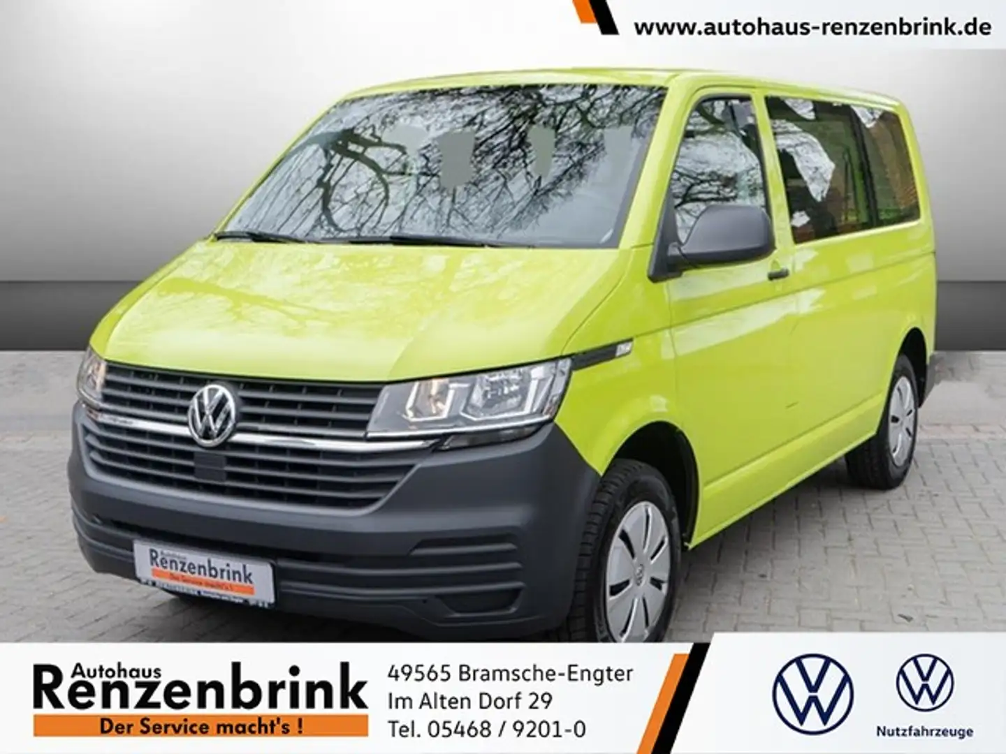 Volkswagen T6 Transporter T6.1 Kombi EcoProfi Klima AHK 5-Sitzer Vert - 1