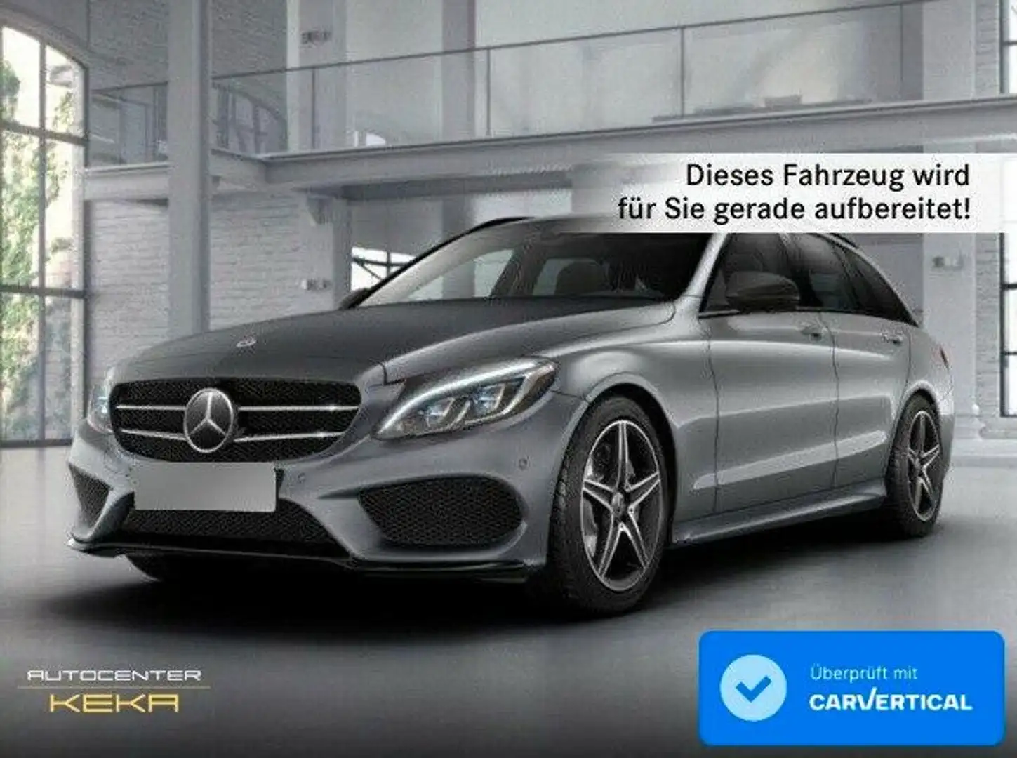 Mercedes-Benz C 250 d T AMG LINE! DISTR+! HUD! PANO! 360°! ILS! Grau - 1